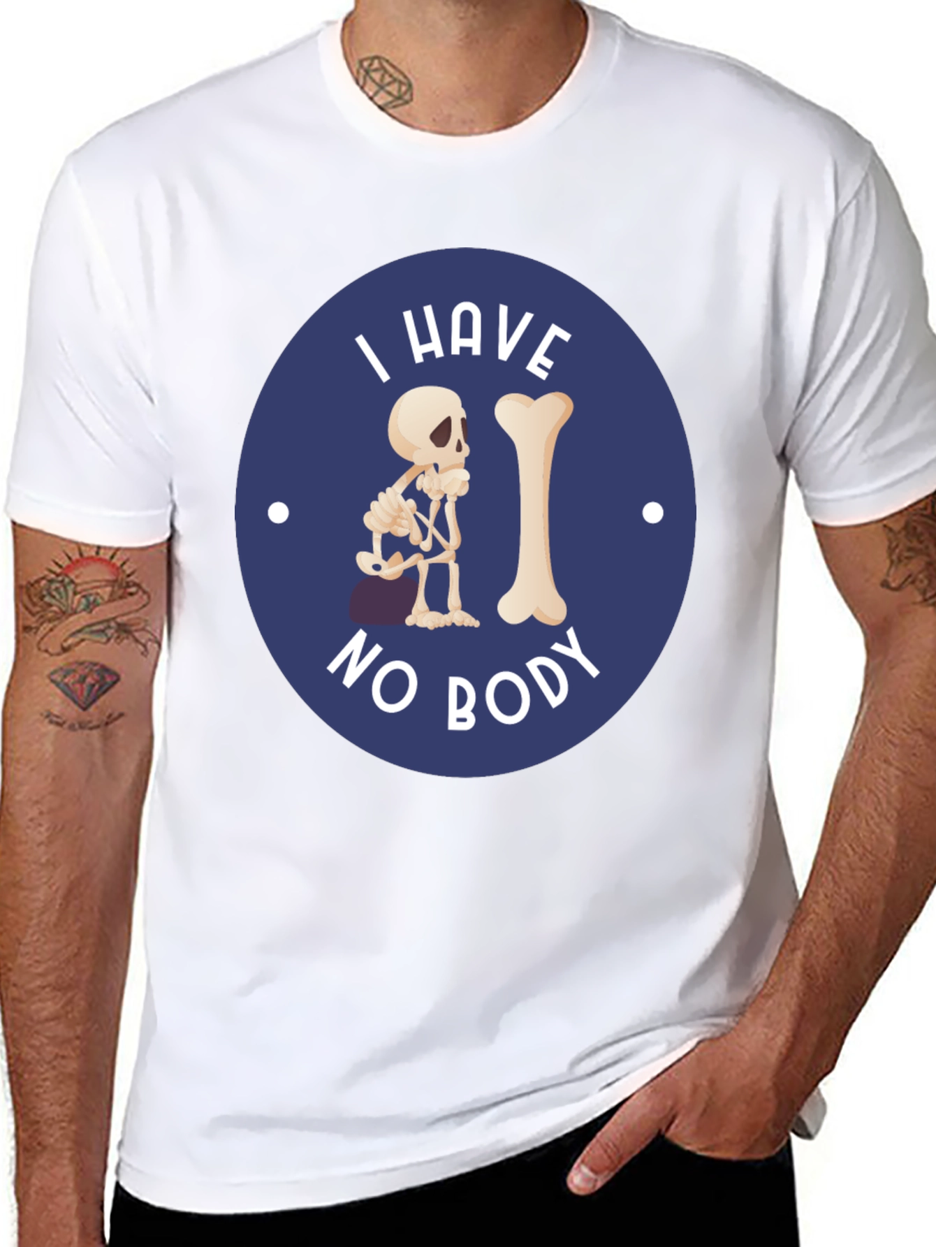 I Have No Body Funny Skeleton T-Shirt