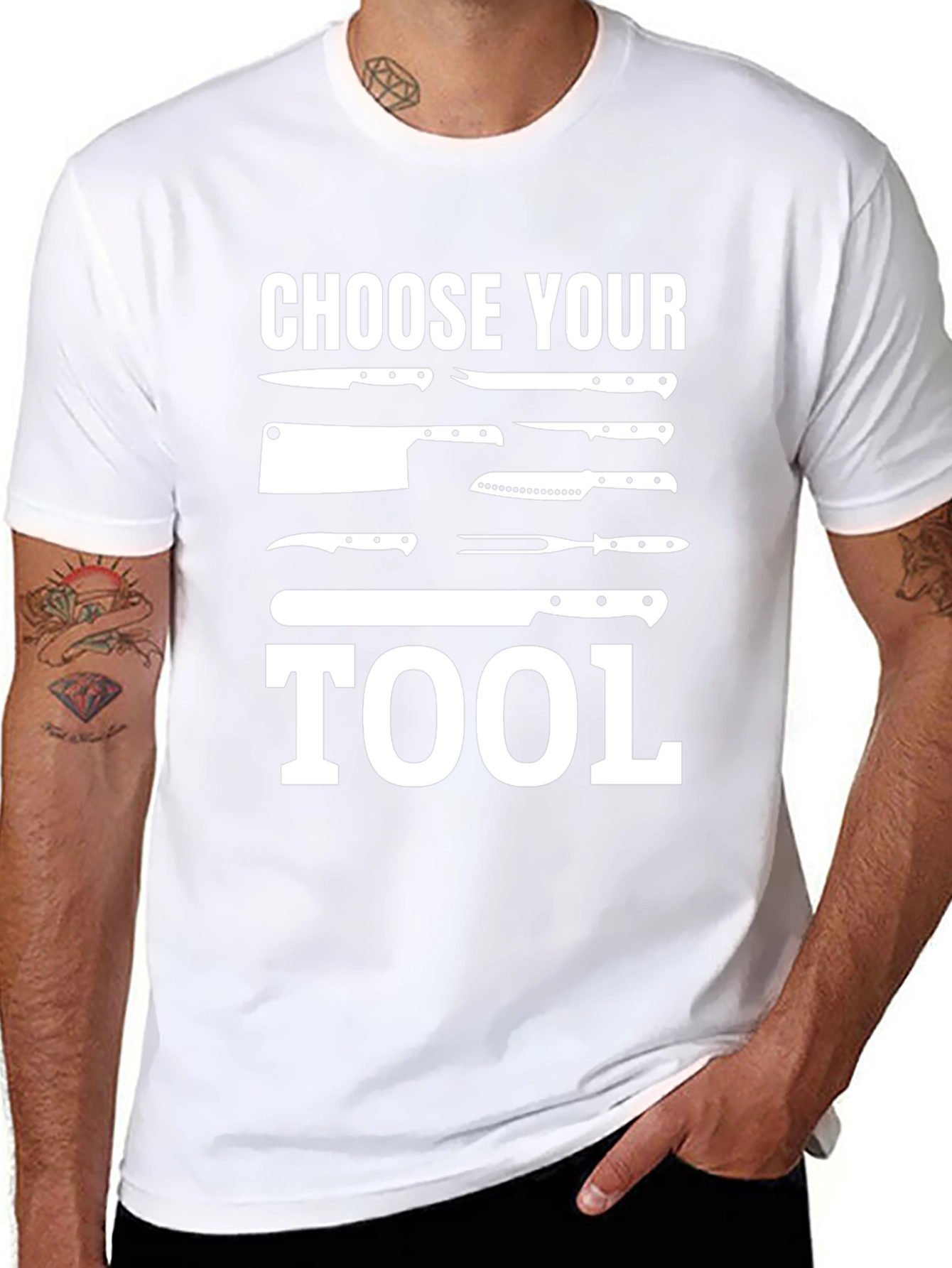 Choose Your Tool - Chef Knife T-Shirt