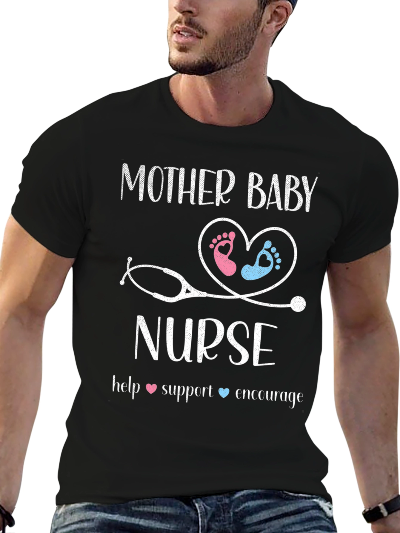 Mother Baby Nurse Graphic T-Shirt