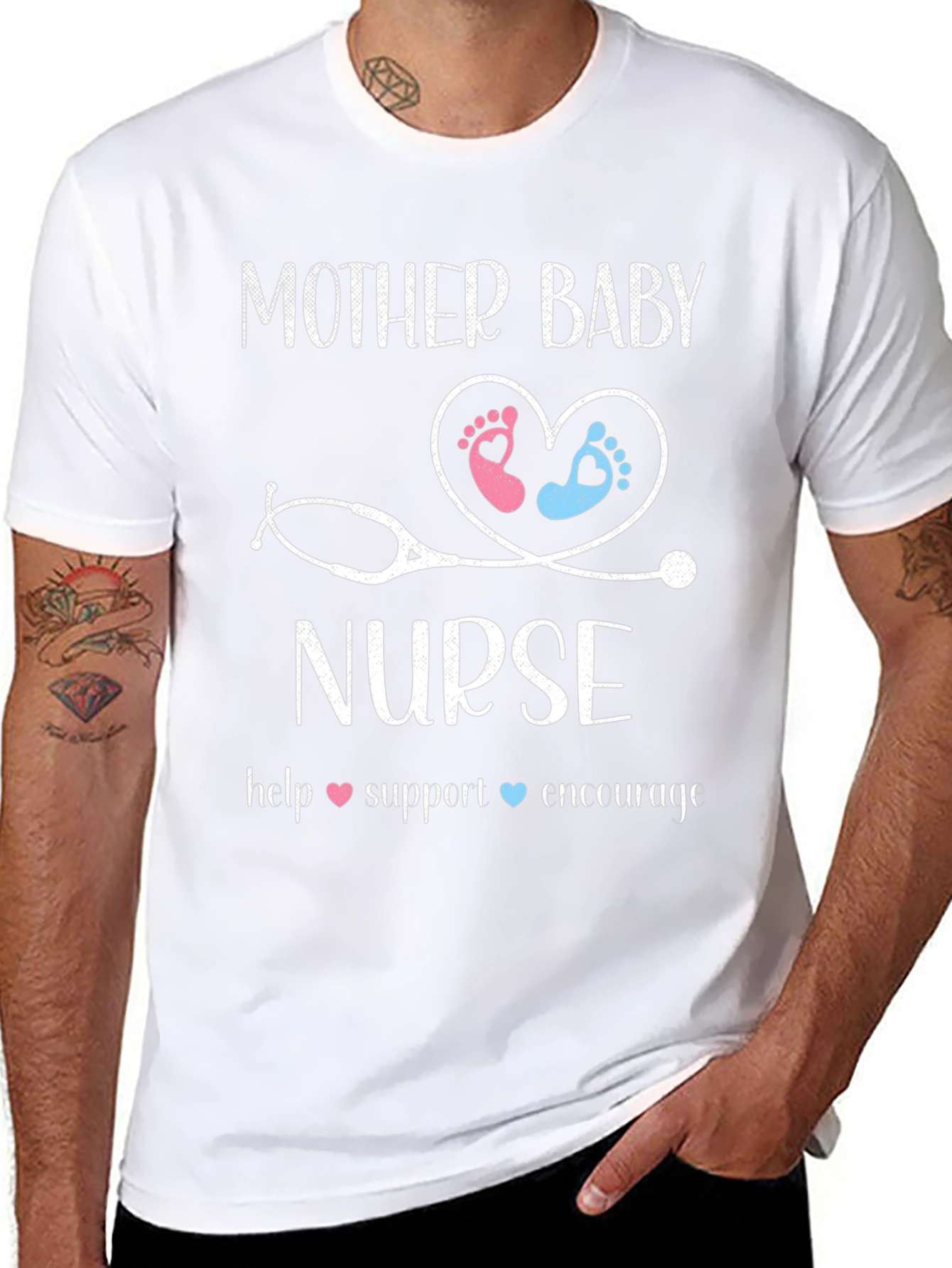 Mother Baby Nurse Graphic T-Shirt