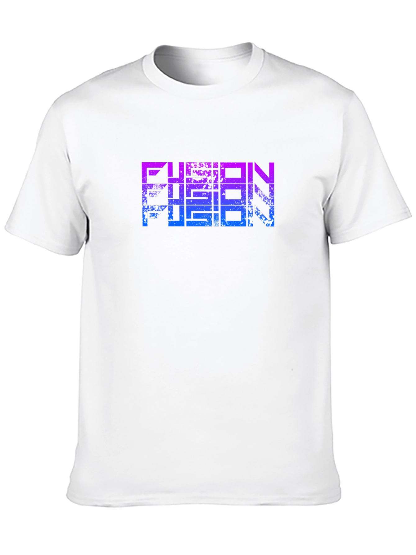Fusion Graphic Print Black T-Shirt