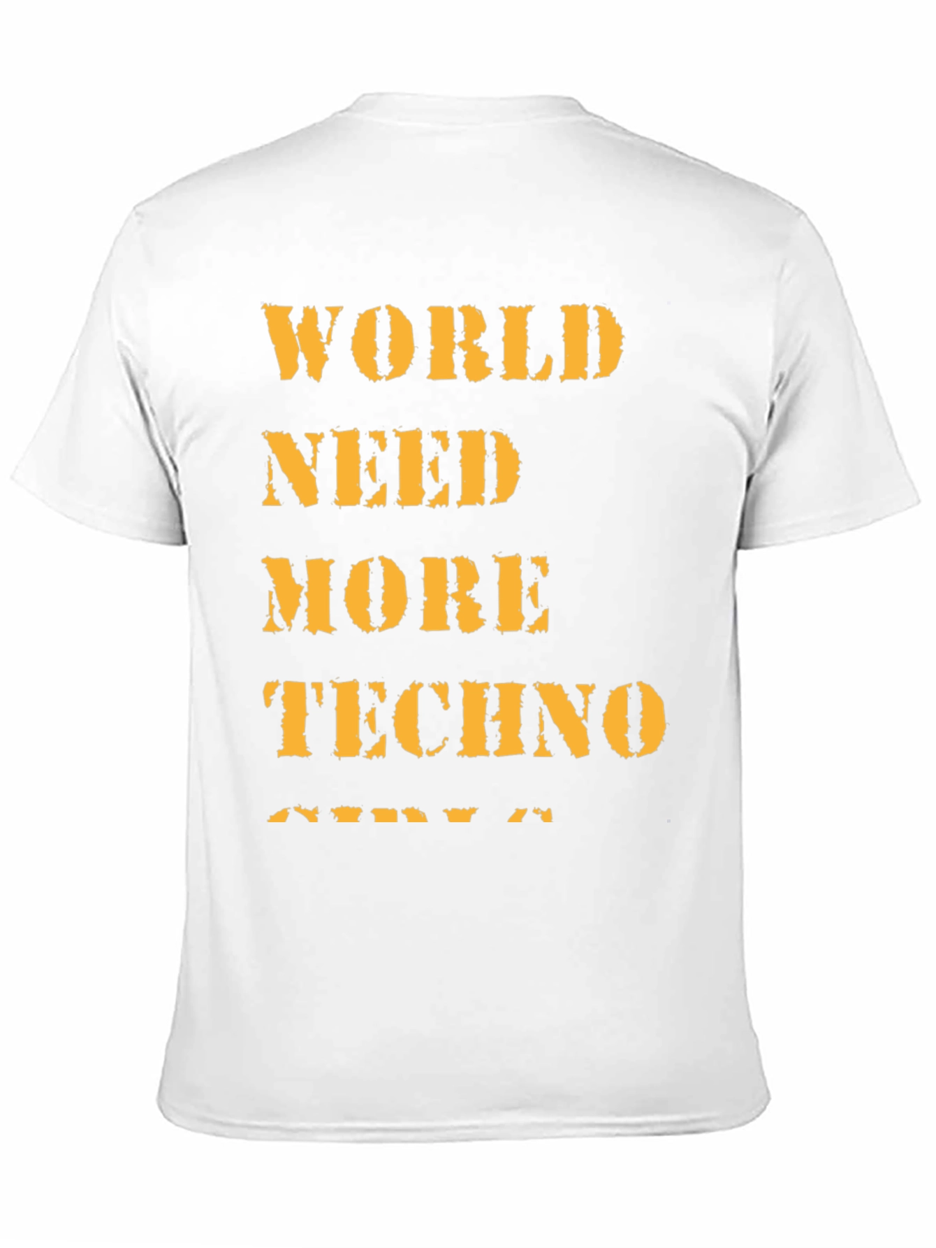 World Need More Techno Black T-Shirt