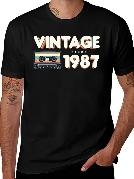 Vintage 1987 Cassette Tape T-Shirt