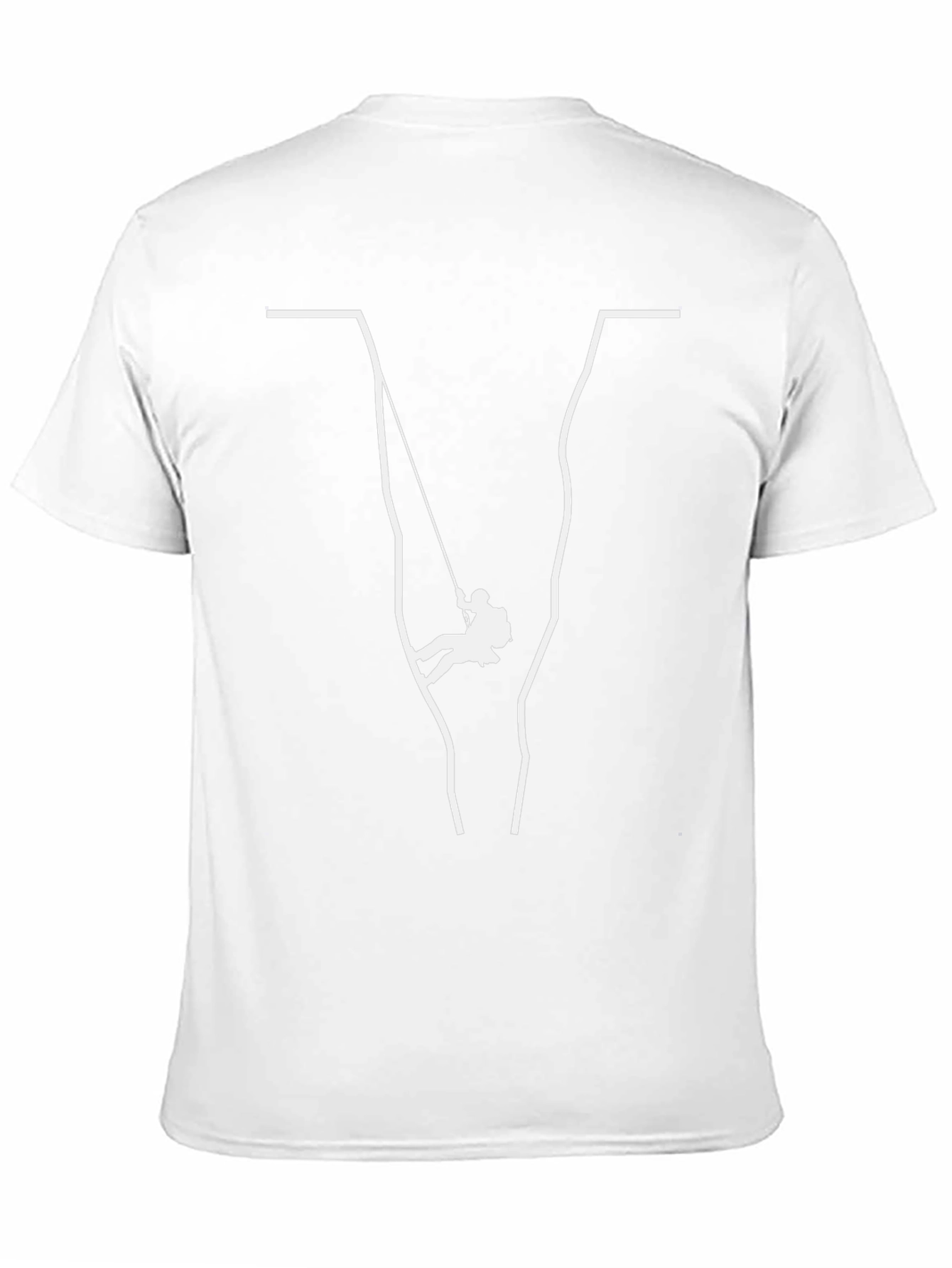 Cliff Rappelling Graphic Tee - Black