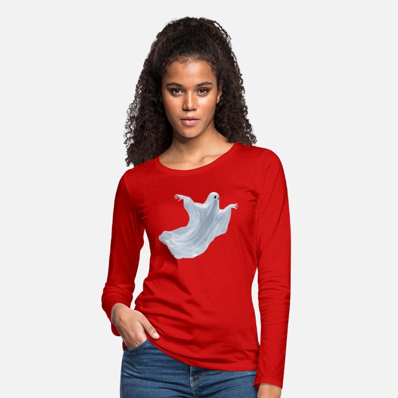 A close-up image of a ghost.