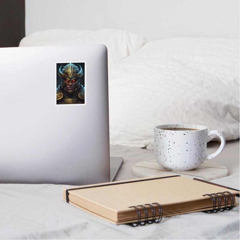 a close up of an orc wearing a helmet