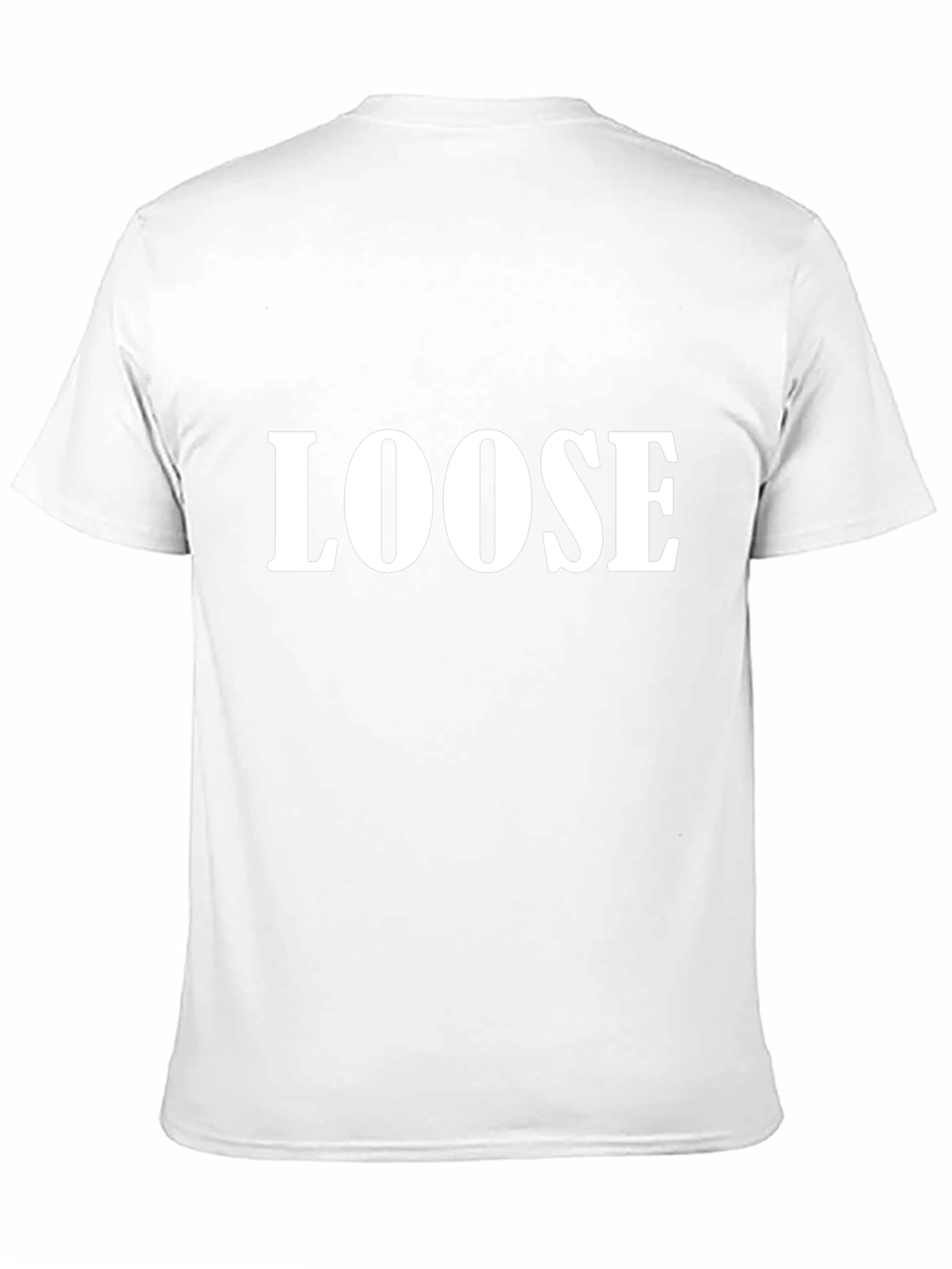 Loose Graphic Print Tee - Black Cotton T-Shirt