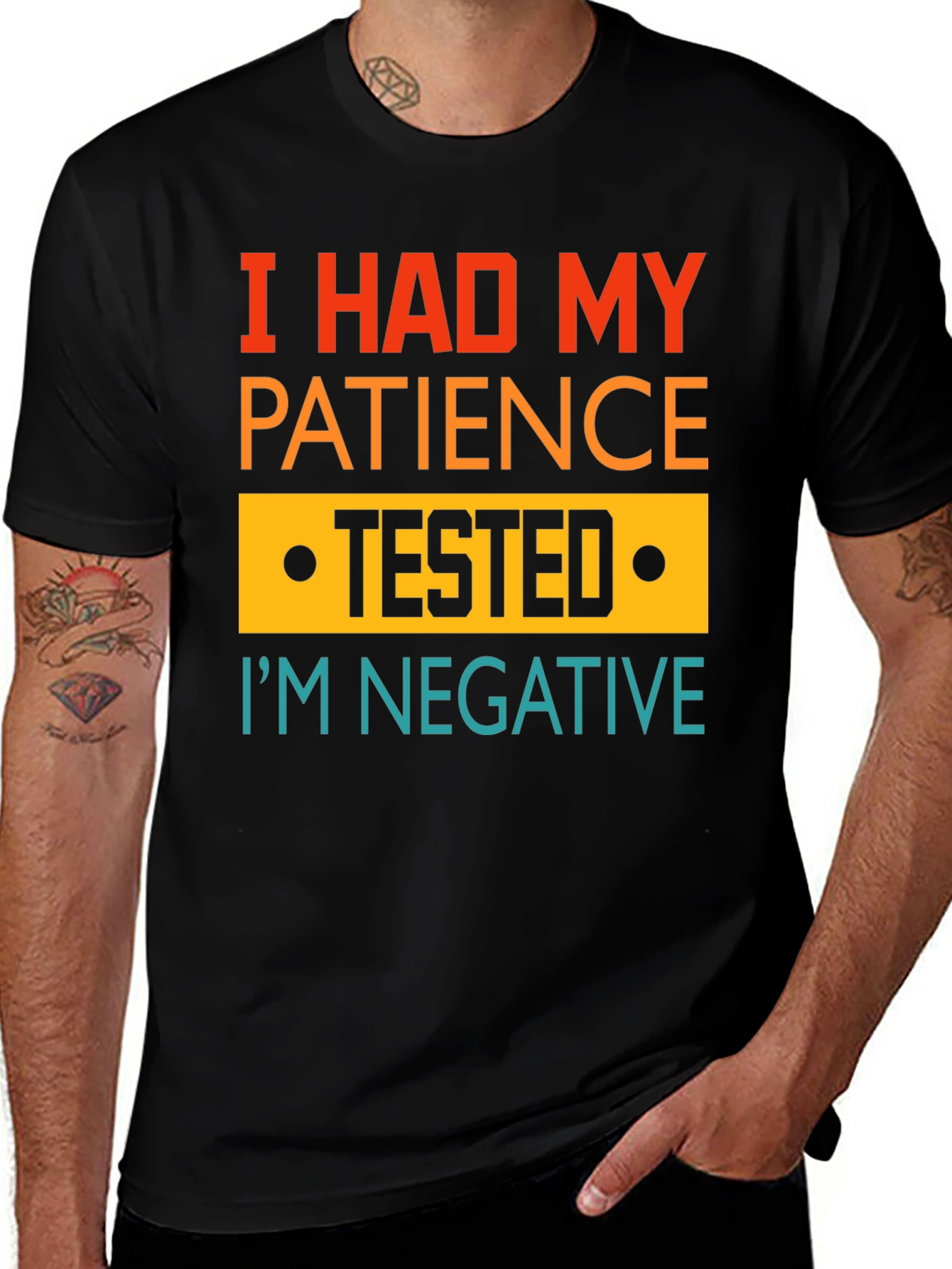 I Had My Patience Tested Funny Graphic Tee