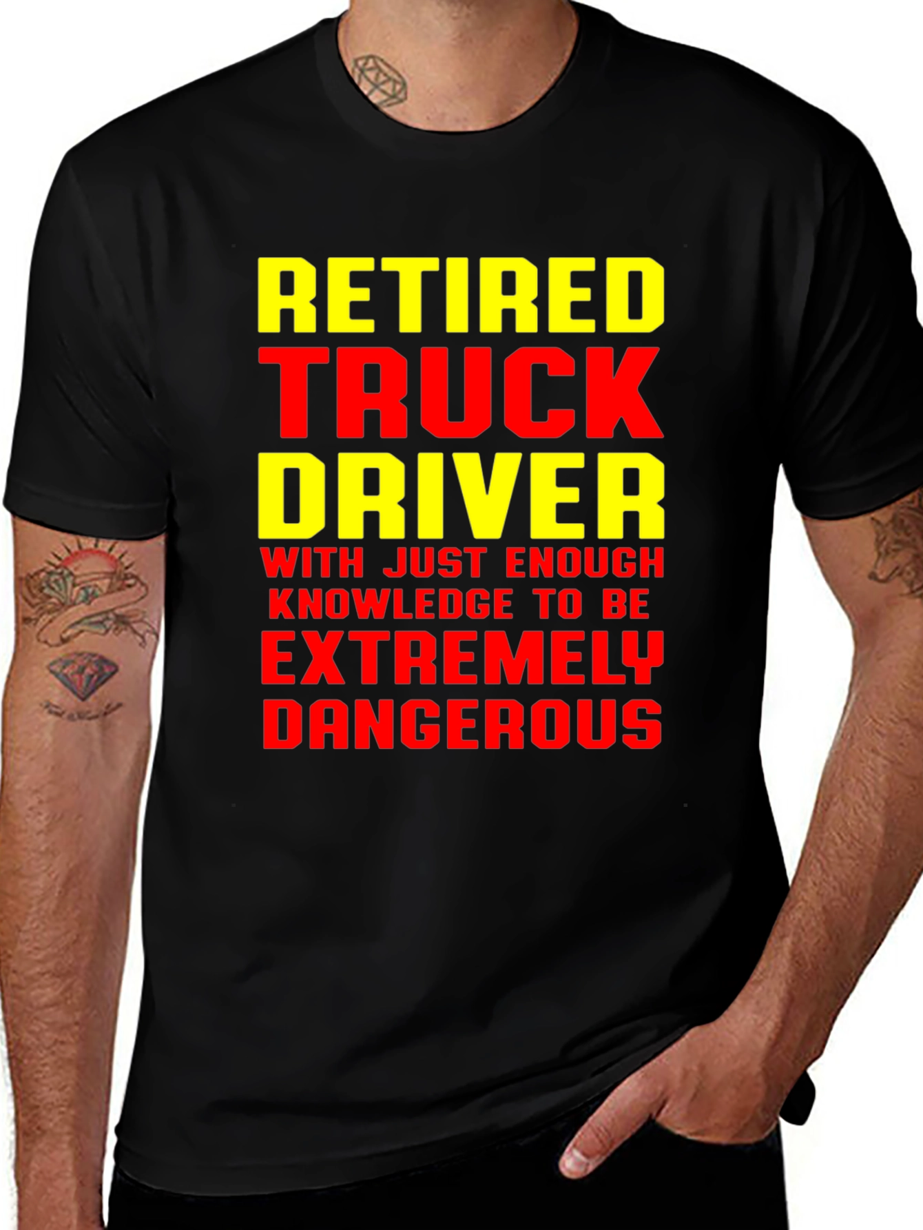 Retired Truck Driver Funny Graphic T-Shirt