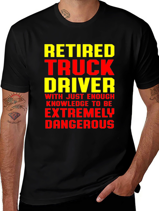 Retired Truck Driver Funny Graphic T-Shirt