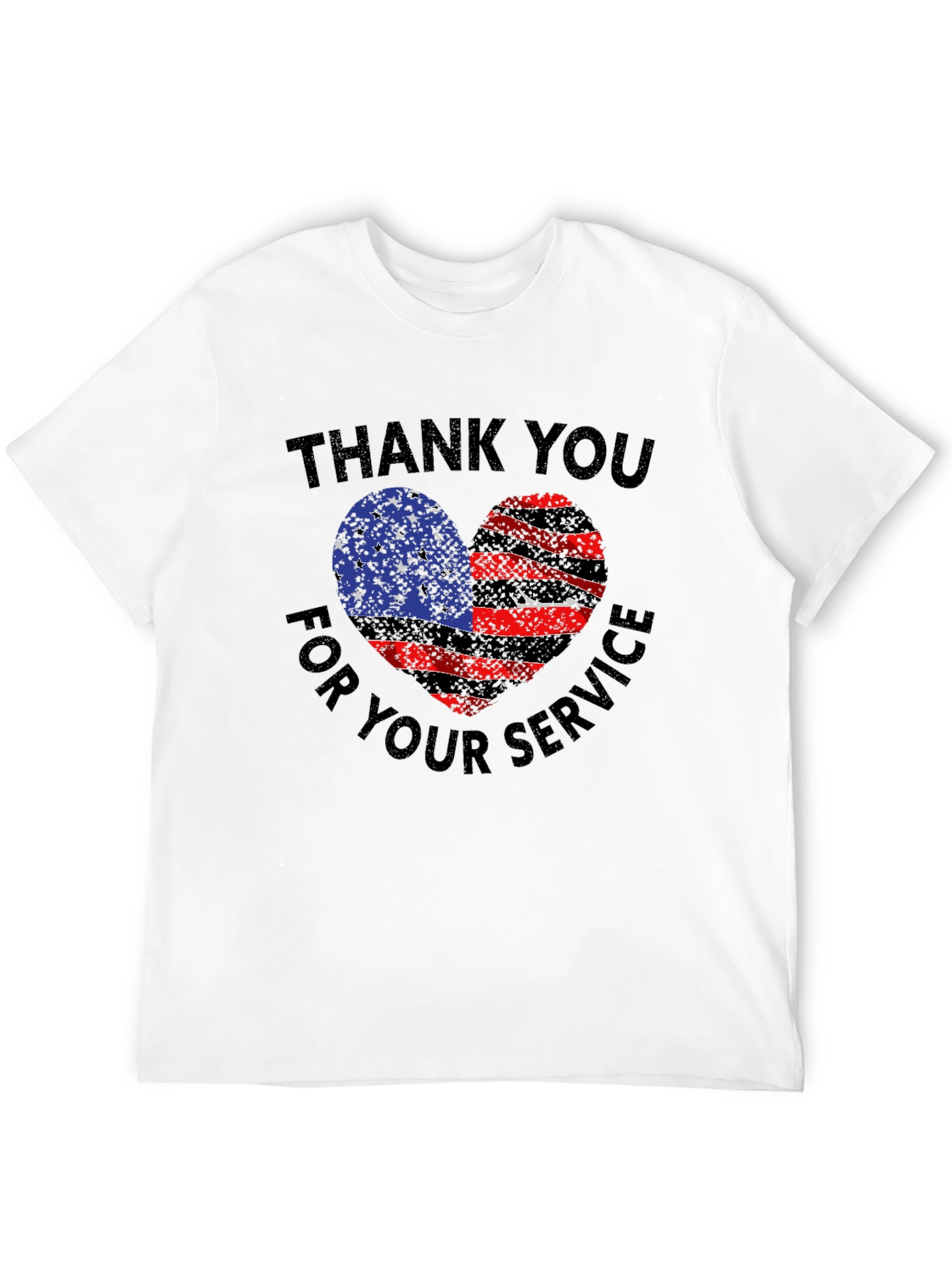 Thank You For Service Patriotic Heart T-Shirt