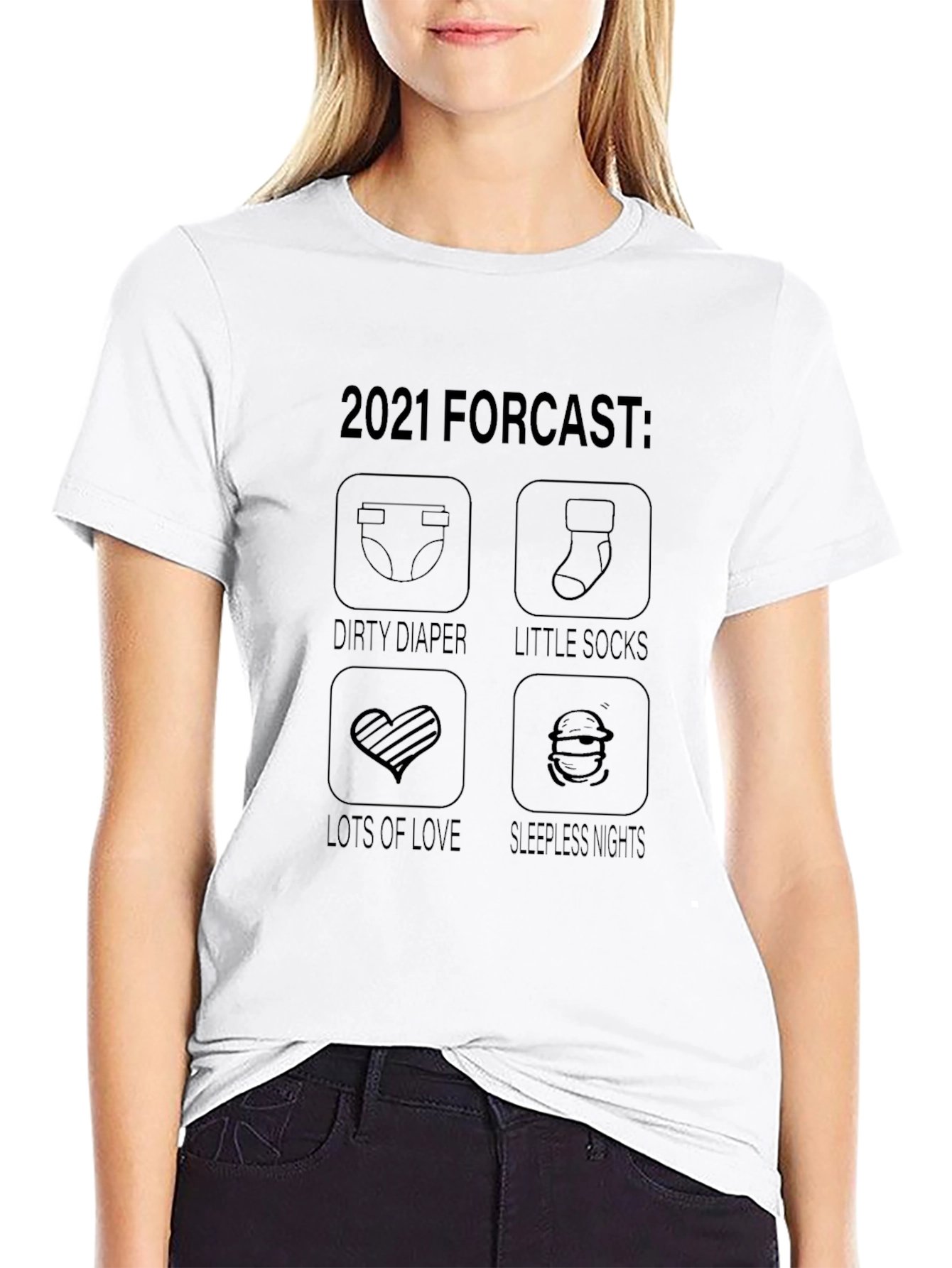 2021 Baby Forecast Graphic T-Shirt