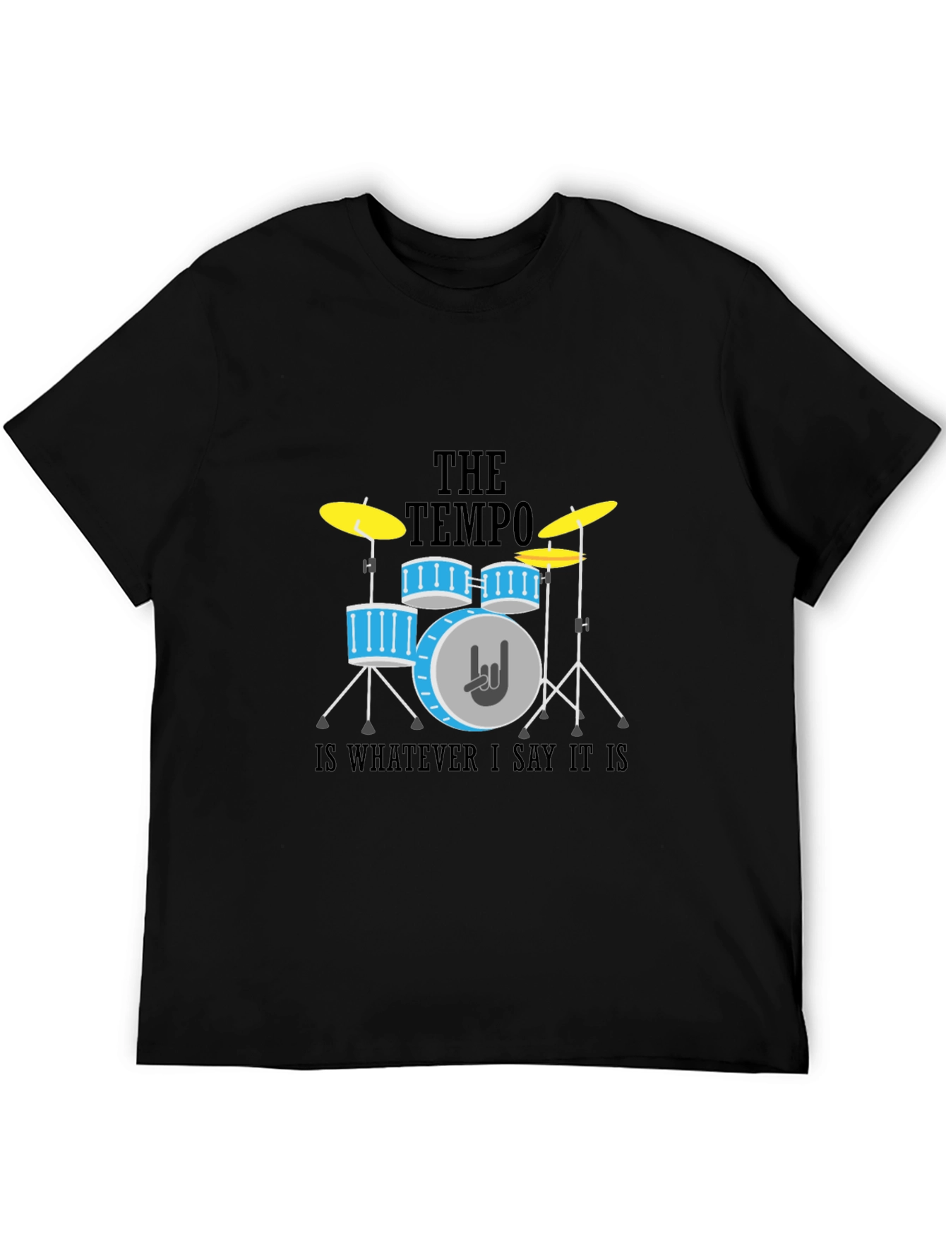 Tempo Drummer T-Shirt - Rock & Roll Style