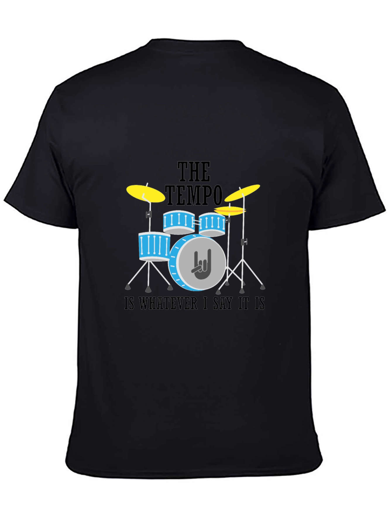 Tempo Drummer T-Shirt - Rock & Roll Style
