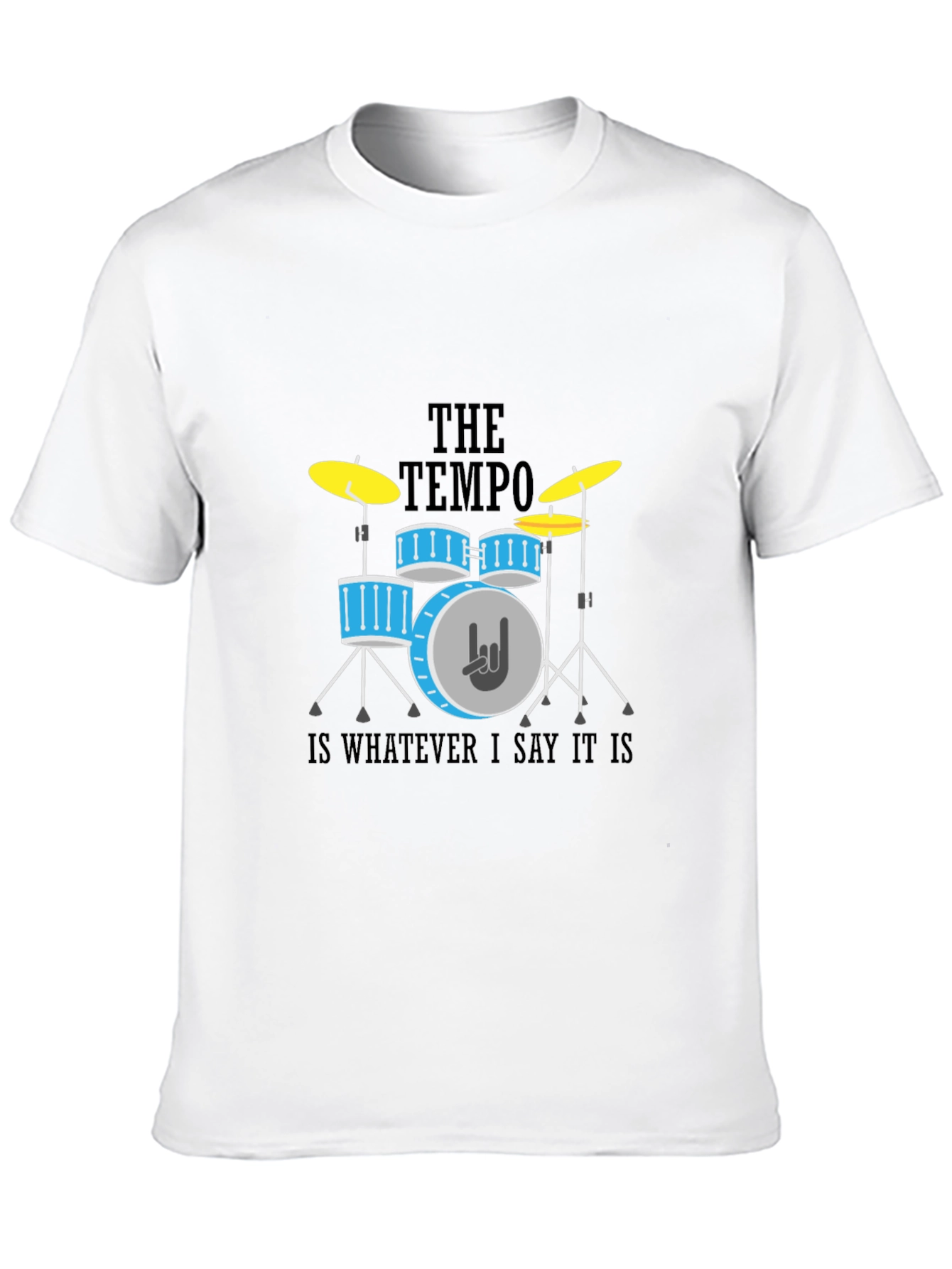 Tempo Drummer T-Shirt - Rock & Roll Style