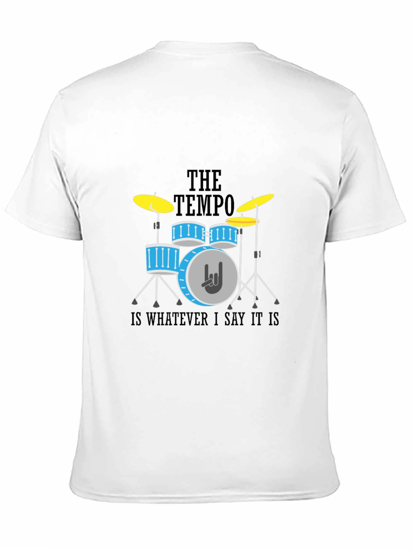 Tempo Drummer T-Shirt - Rock & Roll Style