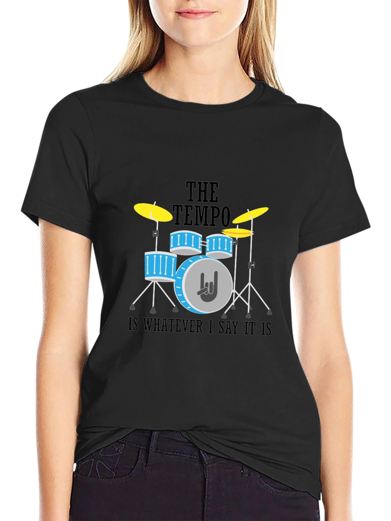 Tempo Drummer T-Shirt - Rock & Roll Style