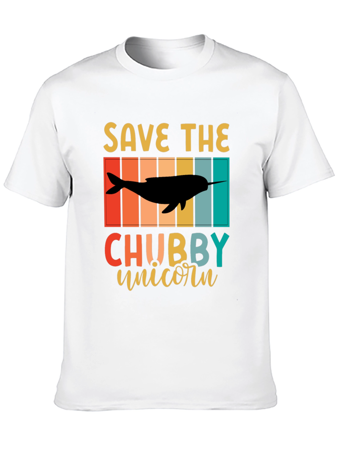 Save The Chubby Unicorn Narwhal T-Shirt