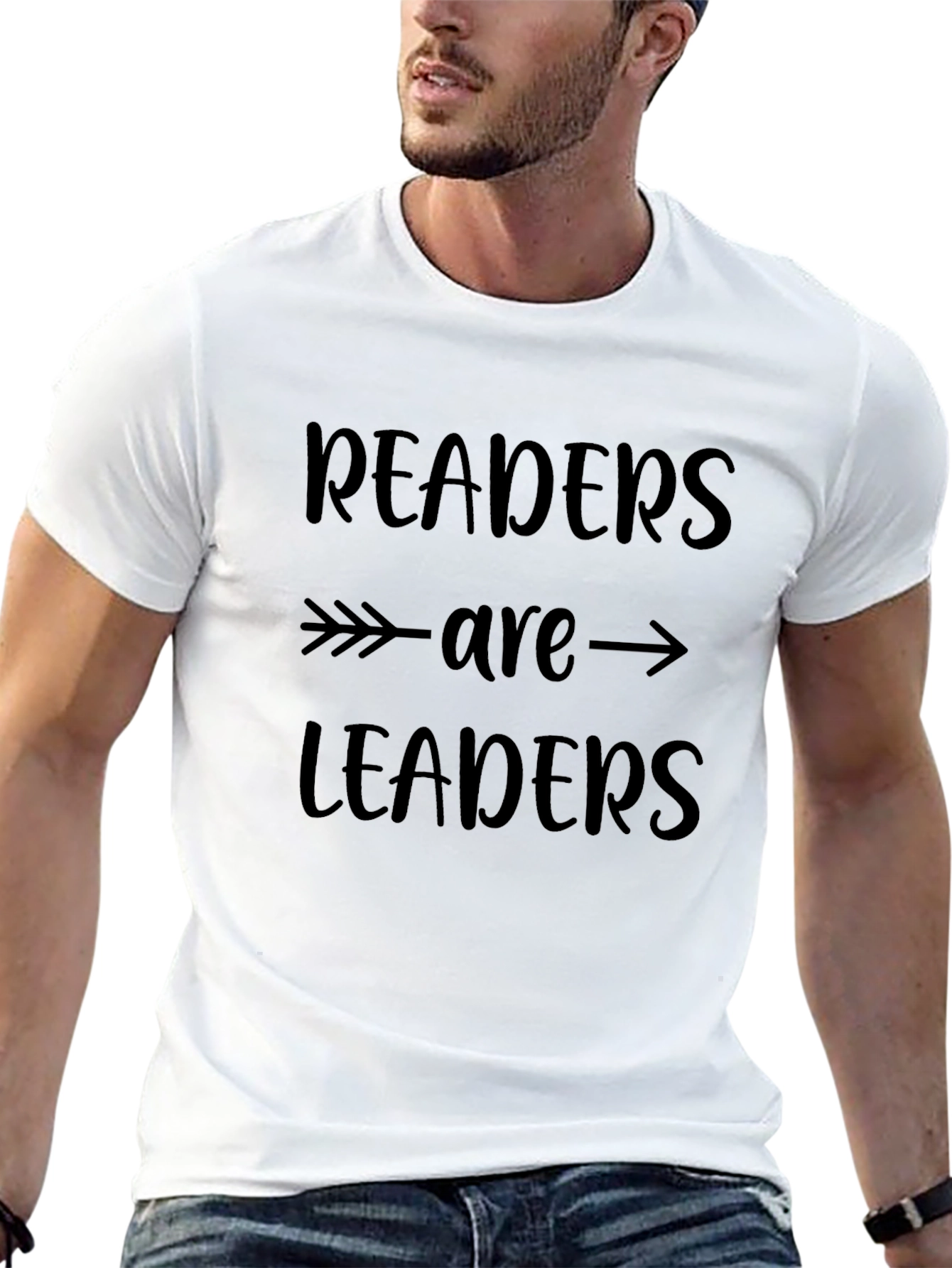 Readers Are Leaders Graphic T-Shirt - Black