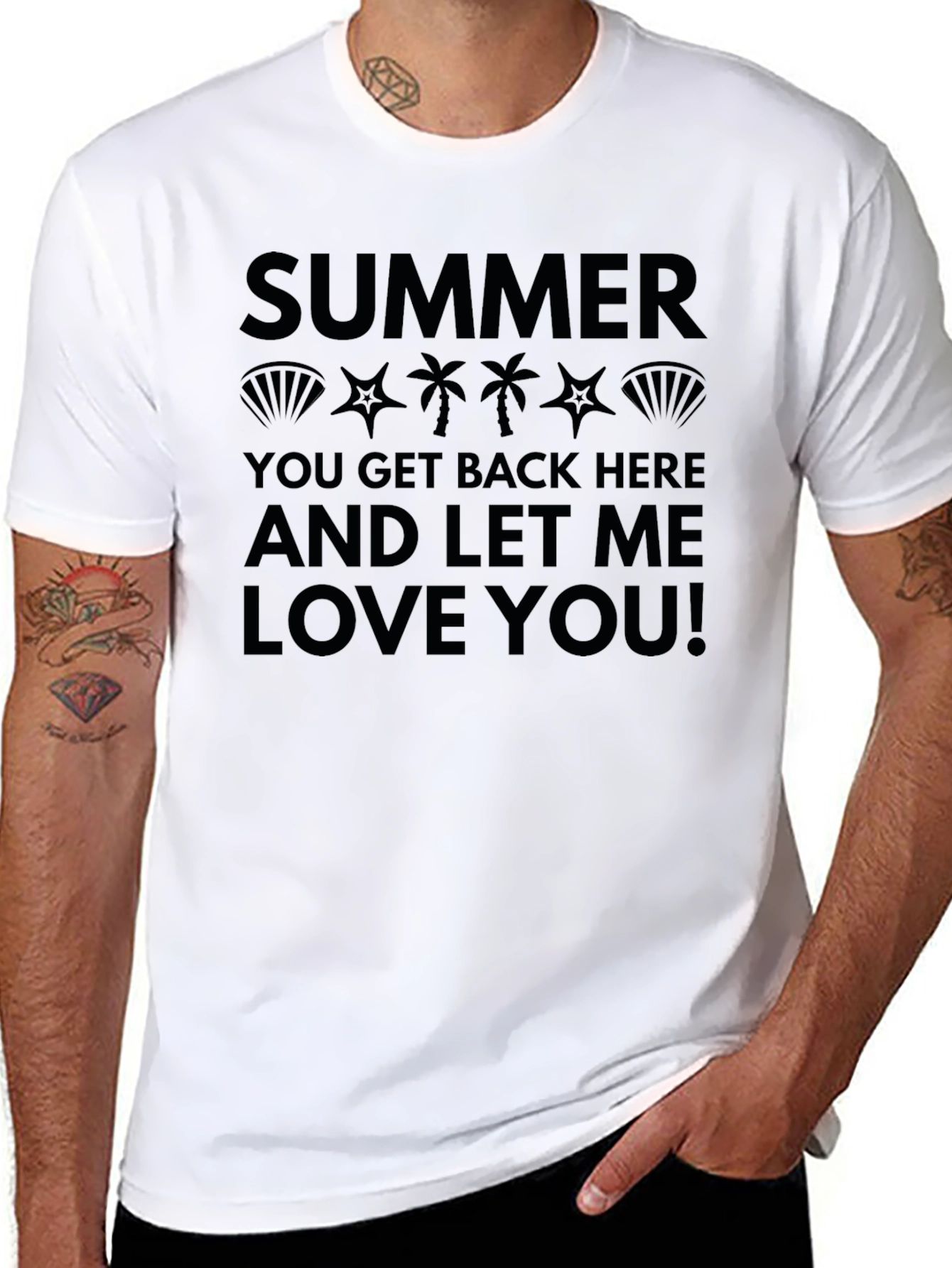 Summer Love Mens Graphic T-Shirt