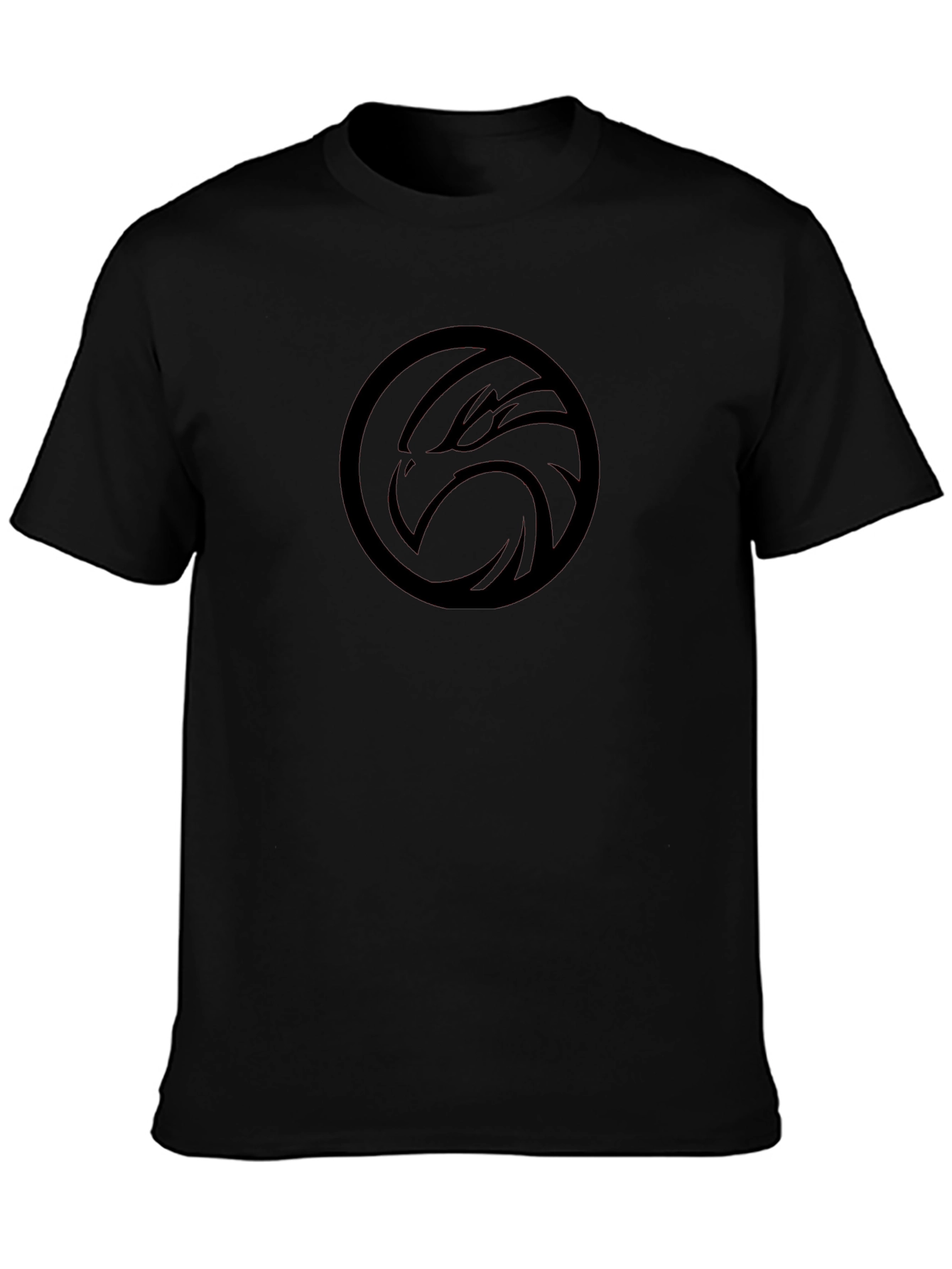 Black Eagle Logo Graphic Tee - Stylish Casual Wear