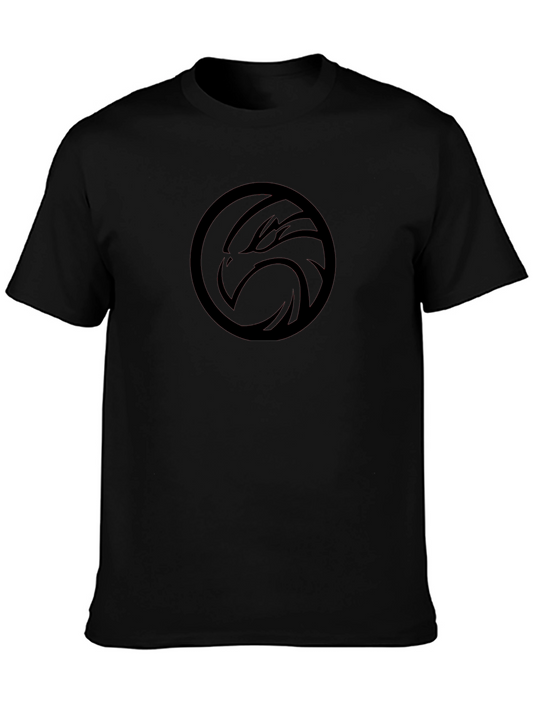 Black Eagle Logo Graphic Tee - Stylish Casual Wear