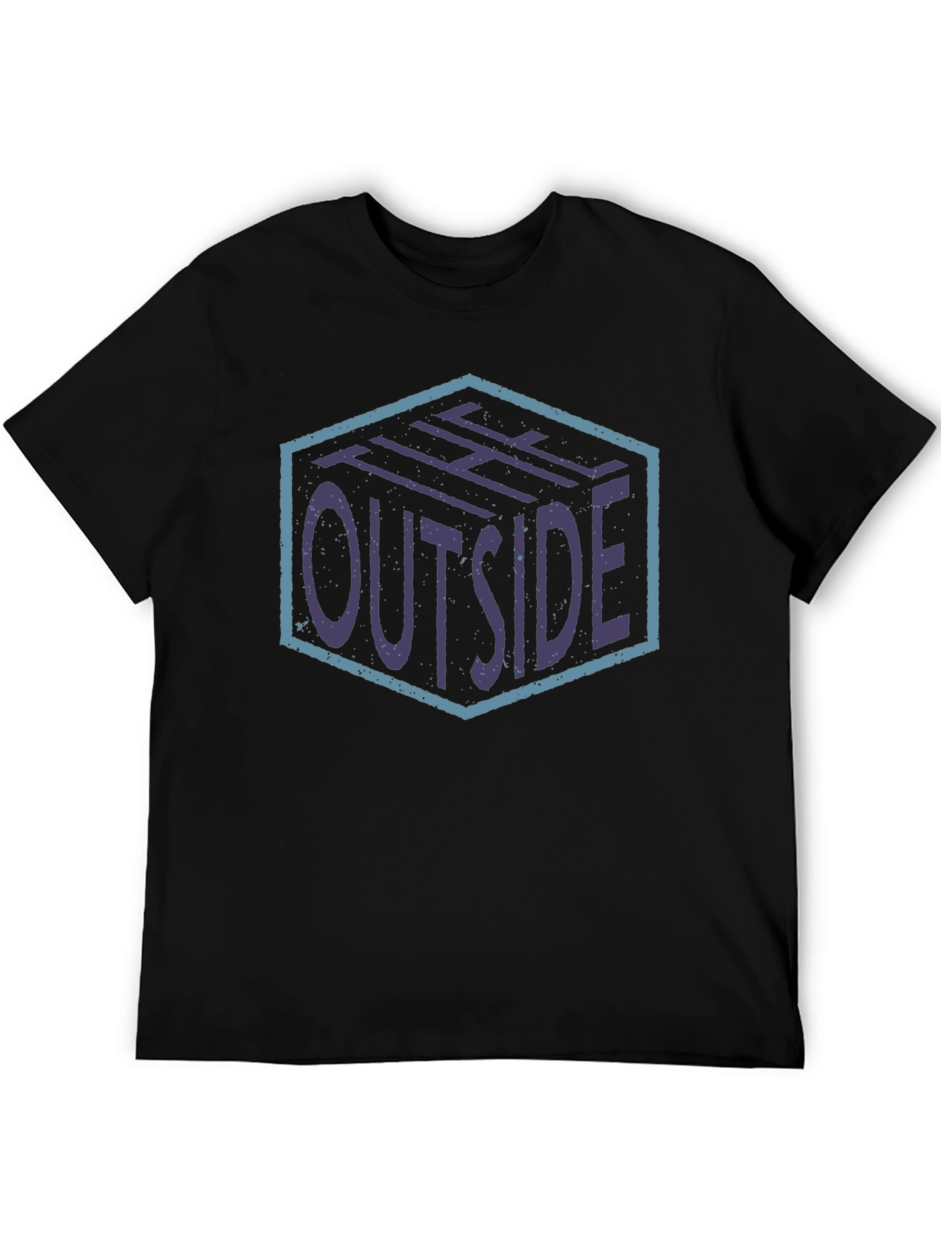 The Outside Graphic Print Black T-Shirt