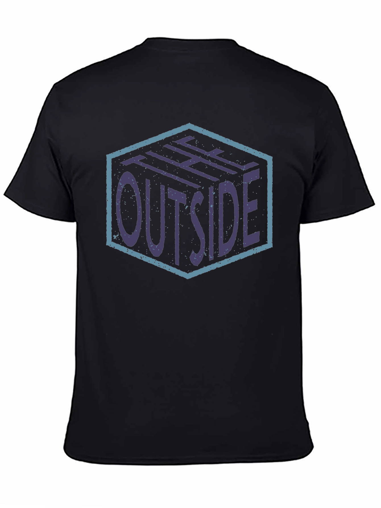 The Outside Graphic Print Black T-Shirt