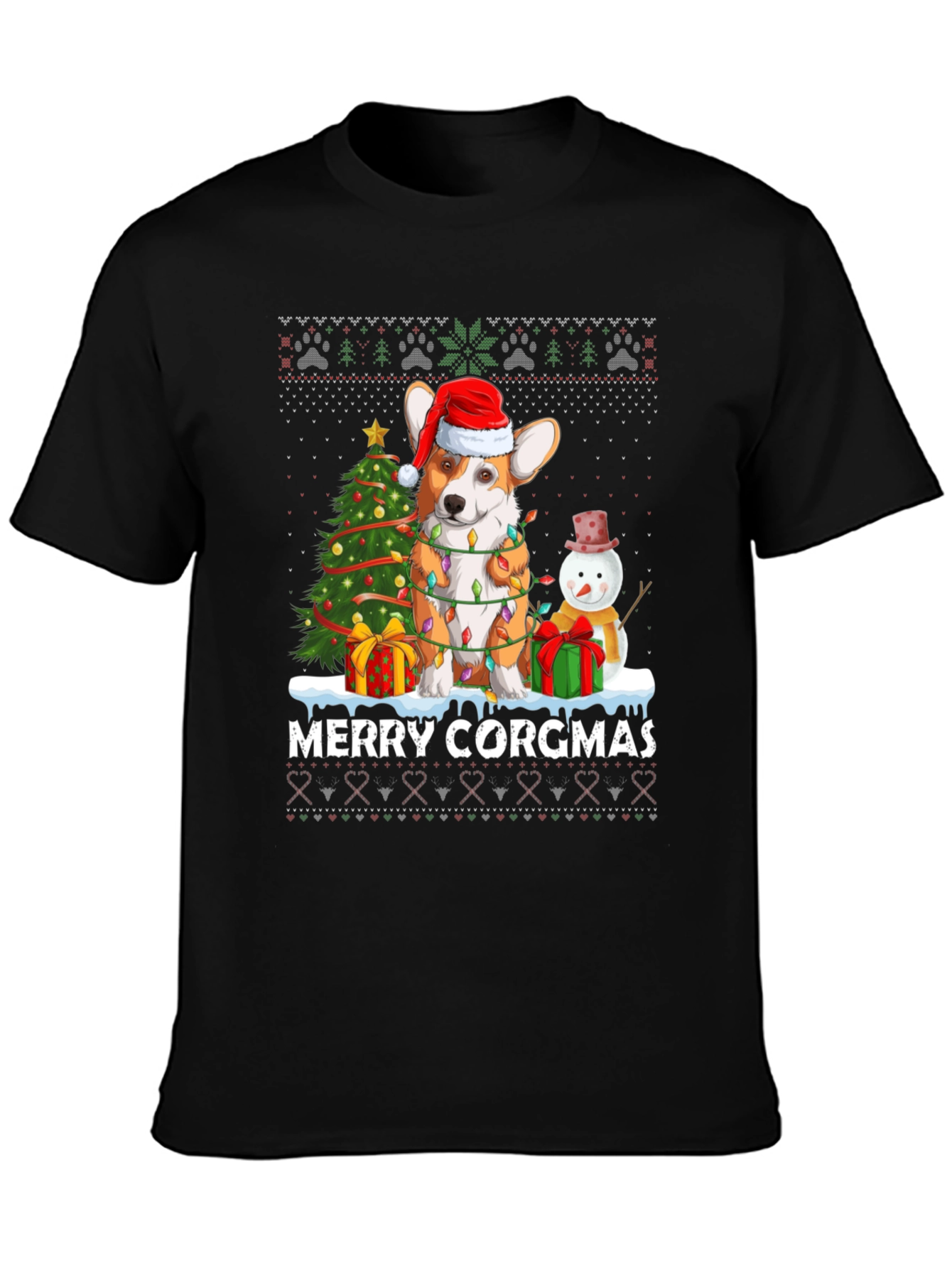 Merry Corgmas Christmas T-Shirt