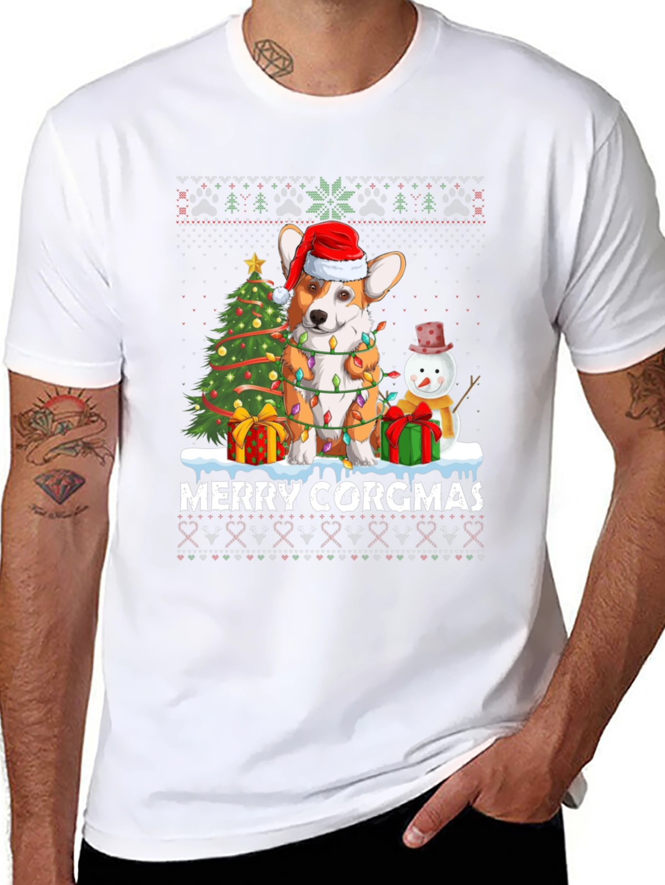 Merry Corgmas Christmas T-Shirt