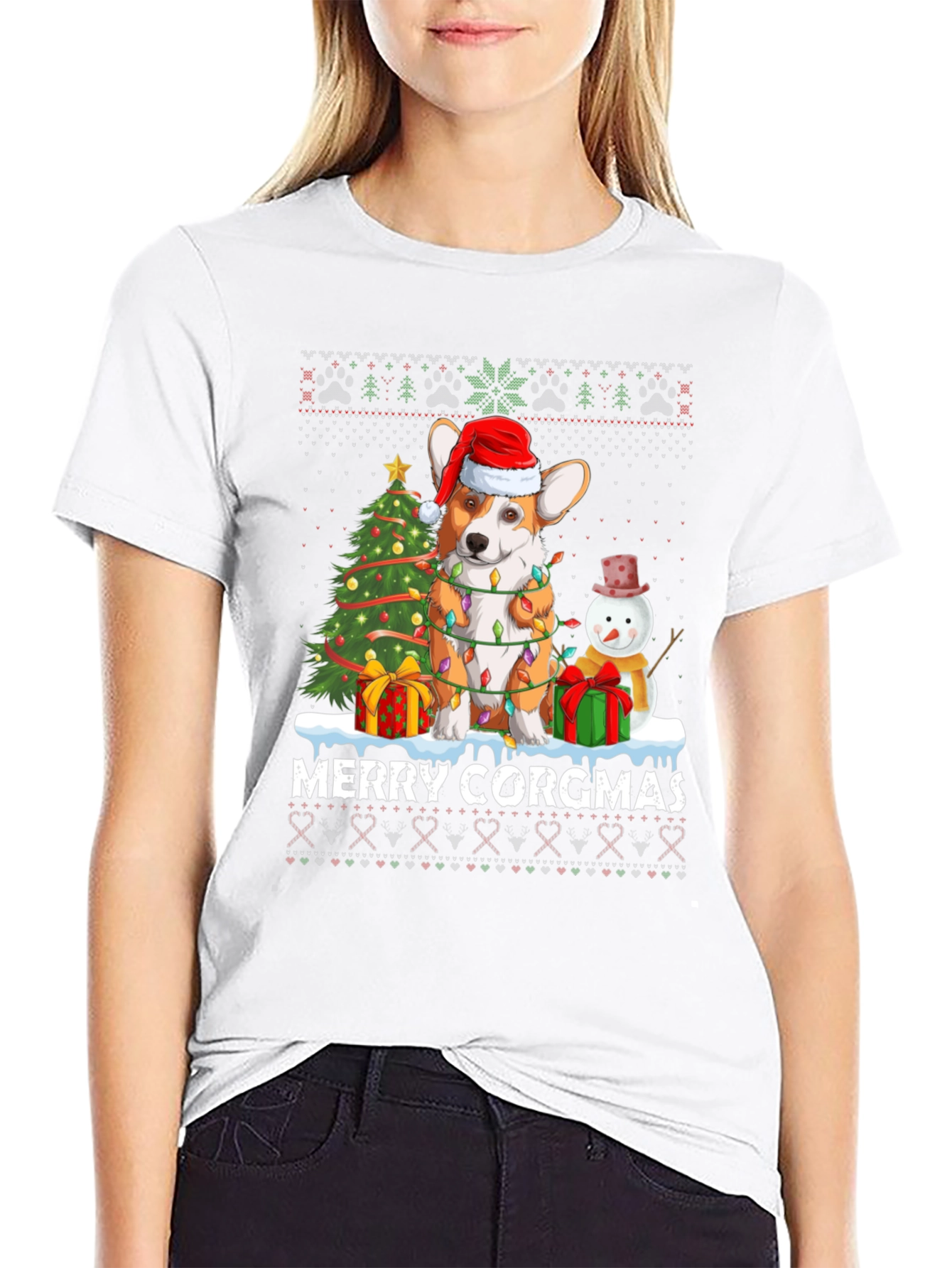 Merry Corgmas Christmas T-Shirt