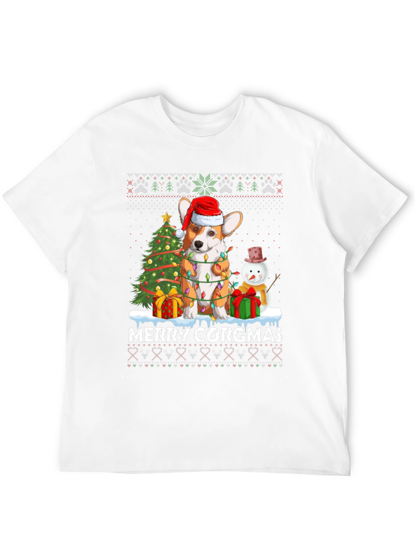 Merry Corgmas Christmas T-Shirt