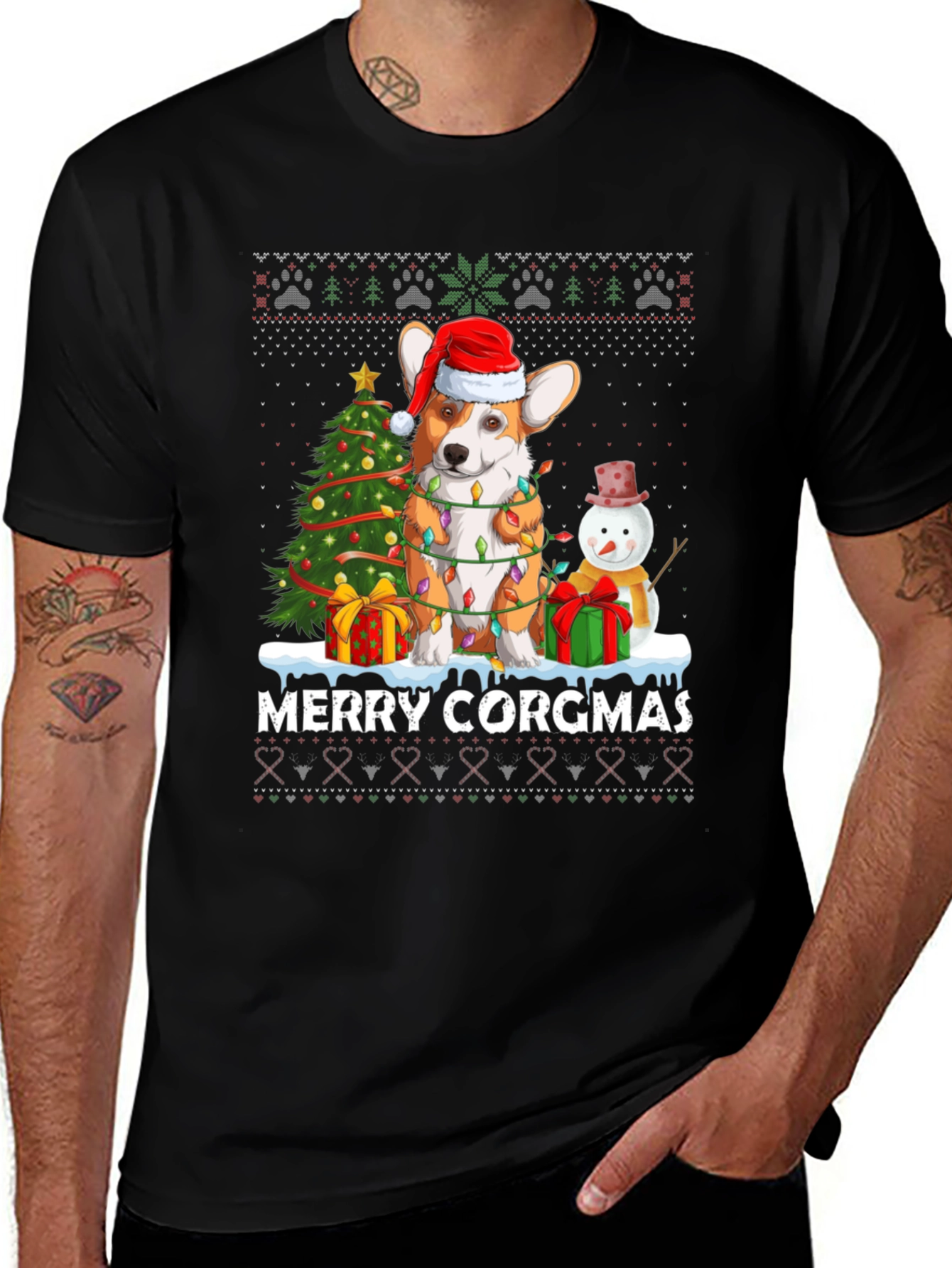 Merry Corgmas Christmas T-Shirt