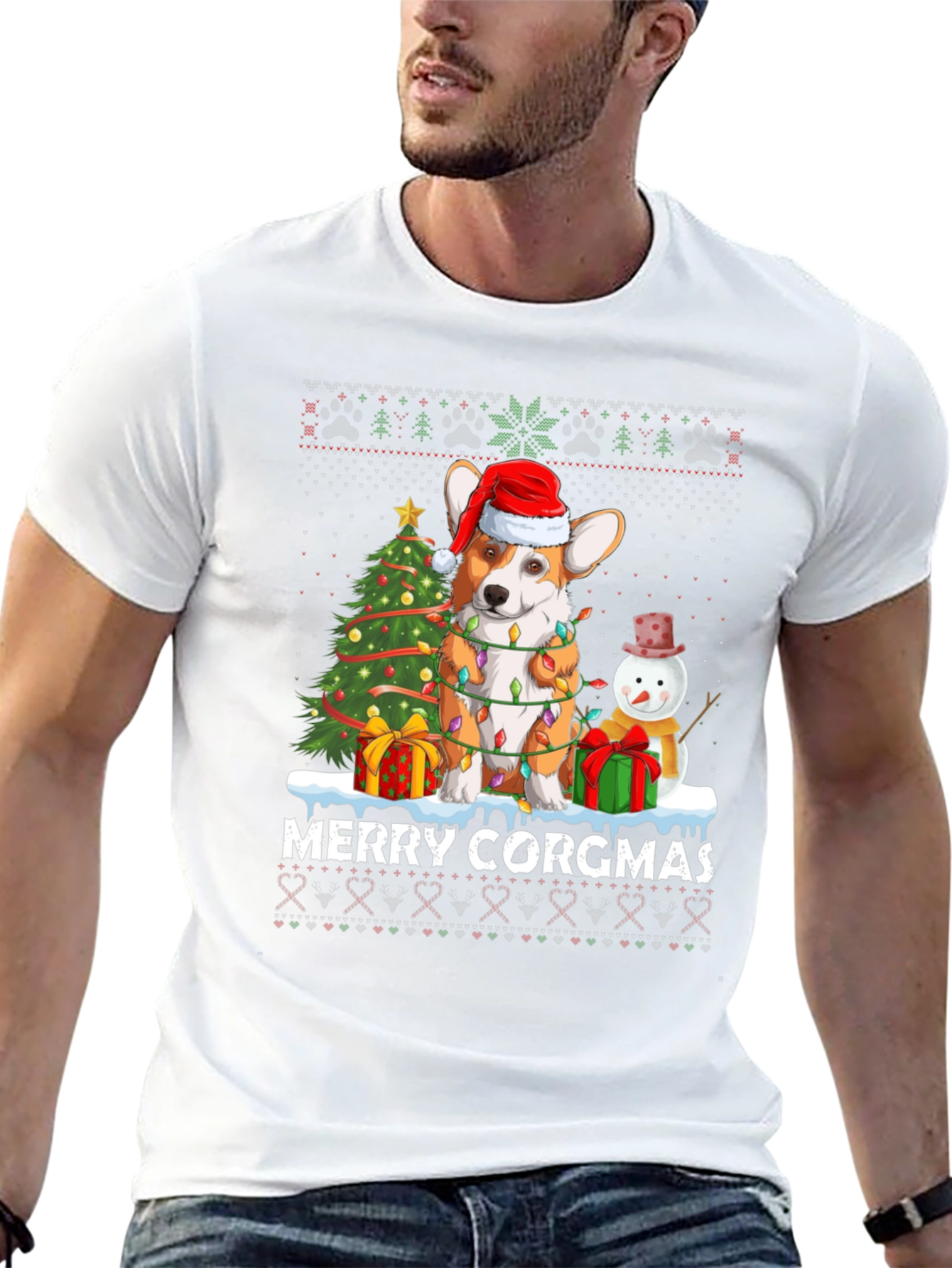 Merry Corgmas Christmas T-Shirt