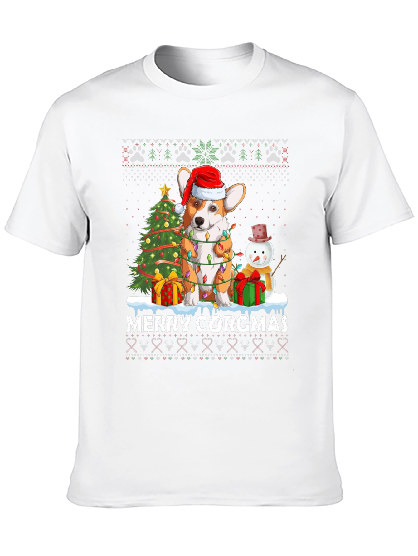 Merry Corgmas Christmas T-Shirt