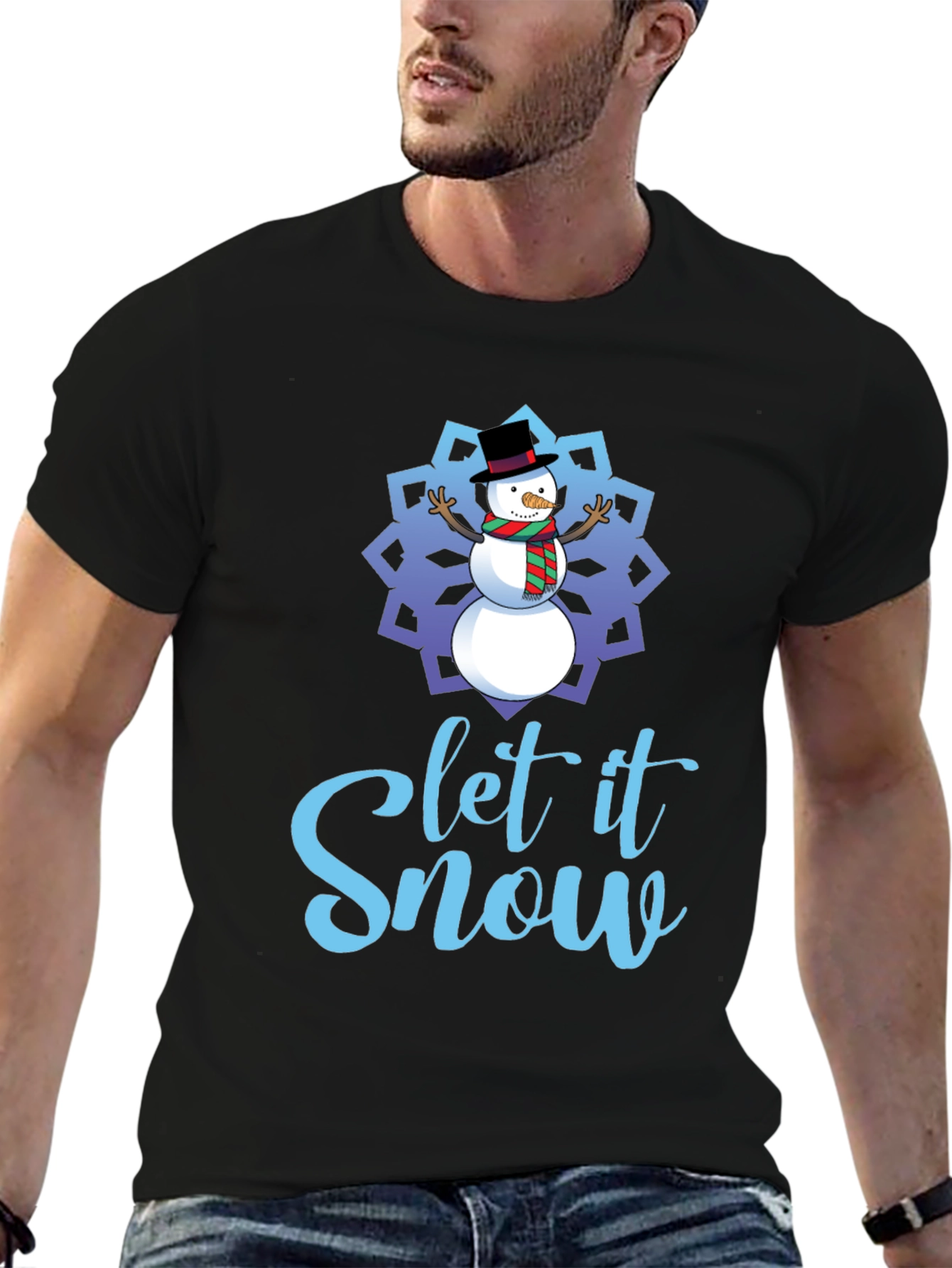 Let it Snow Snowman Holiday T-Shirt