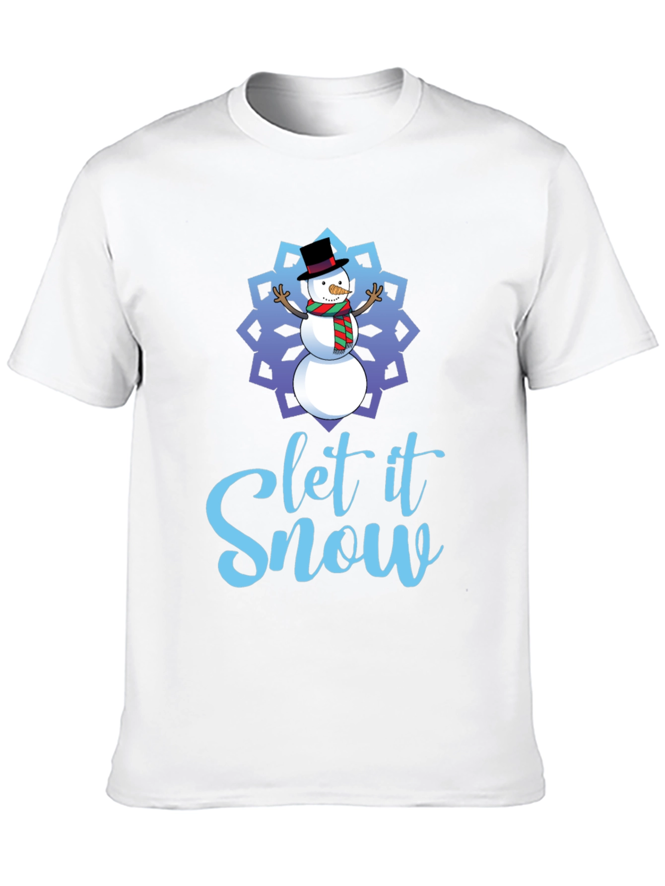 Let it Snow Snowman Holiday T-Shirt