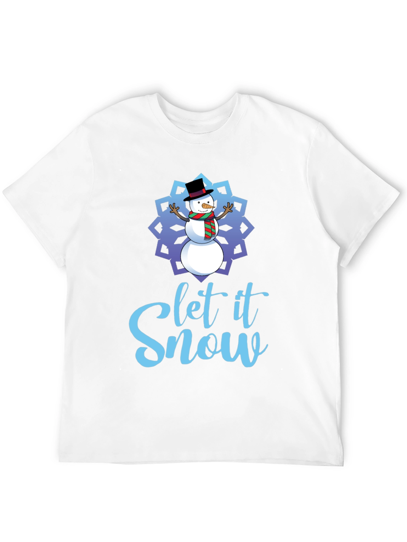 Let it Snow Snowman Holiday T-Shirt