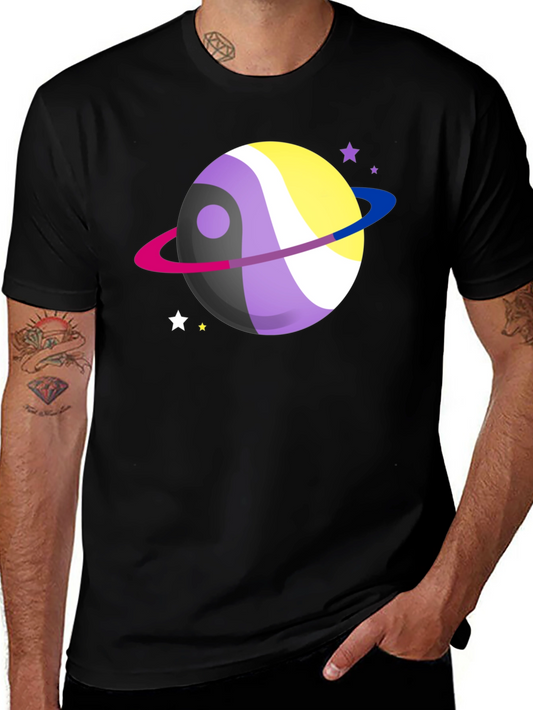 Nonbinary Pride Planet T-Shirt