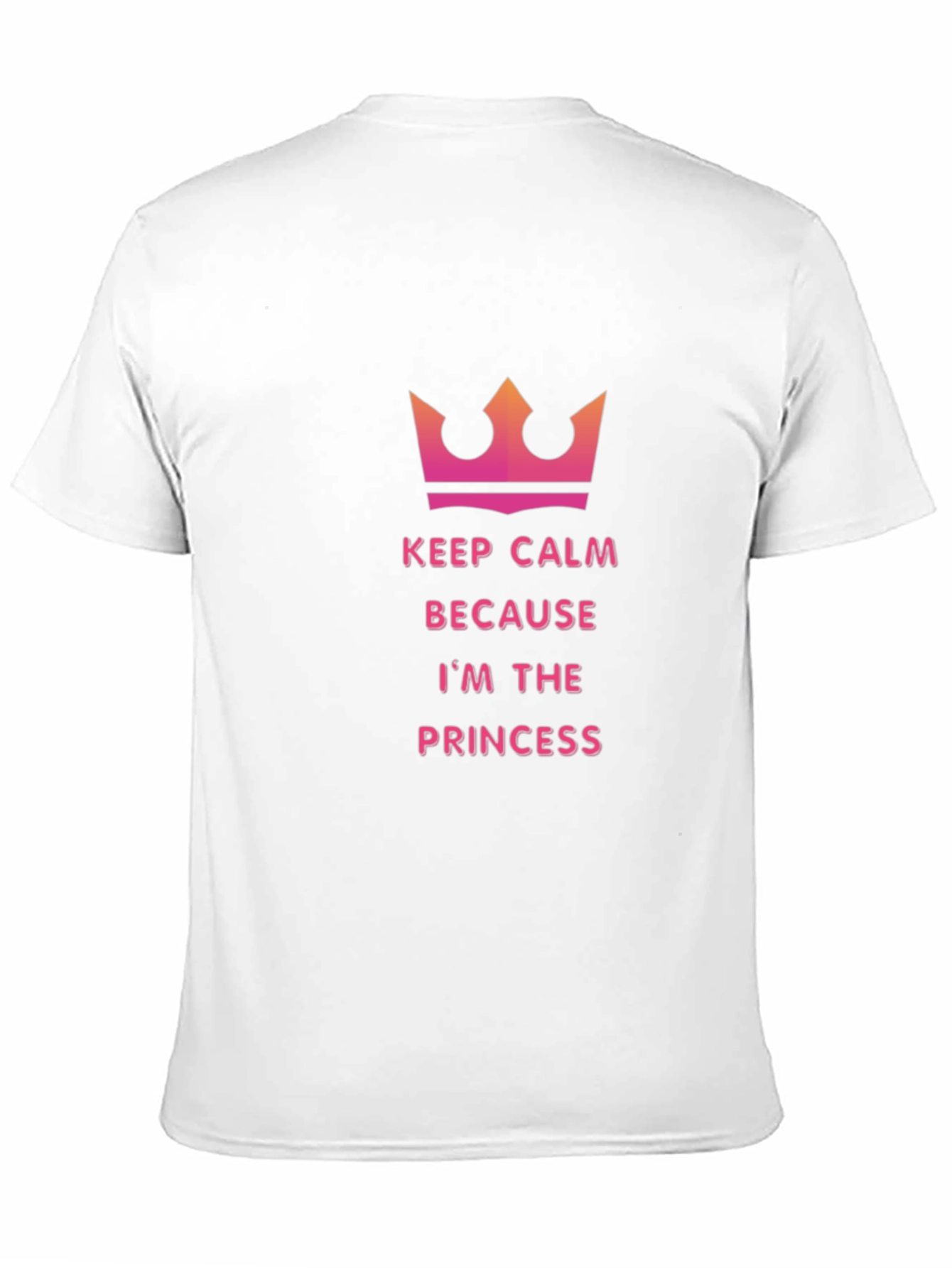 Keep Calm Princess Tee - Black Cotton T-Shirt