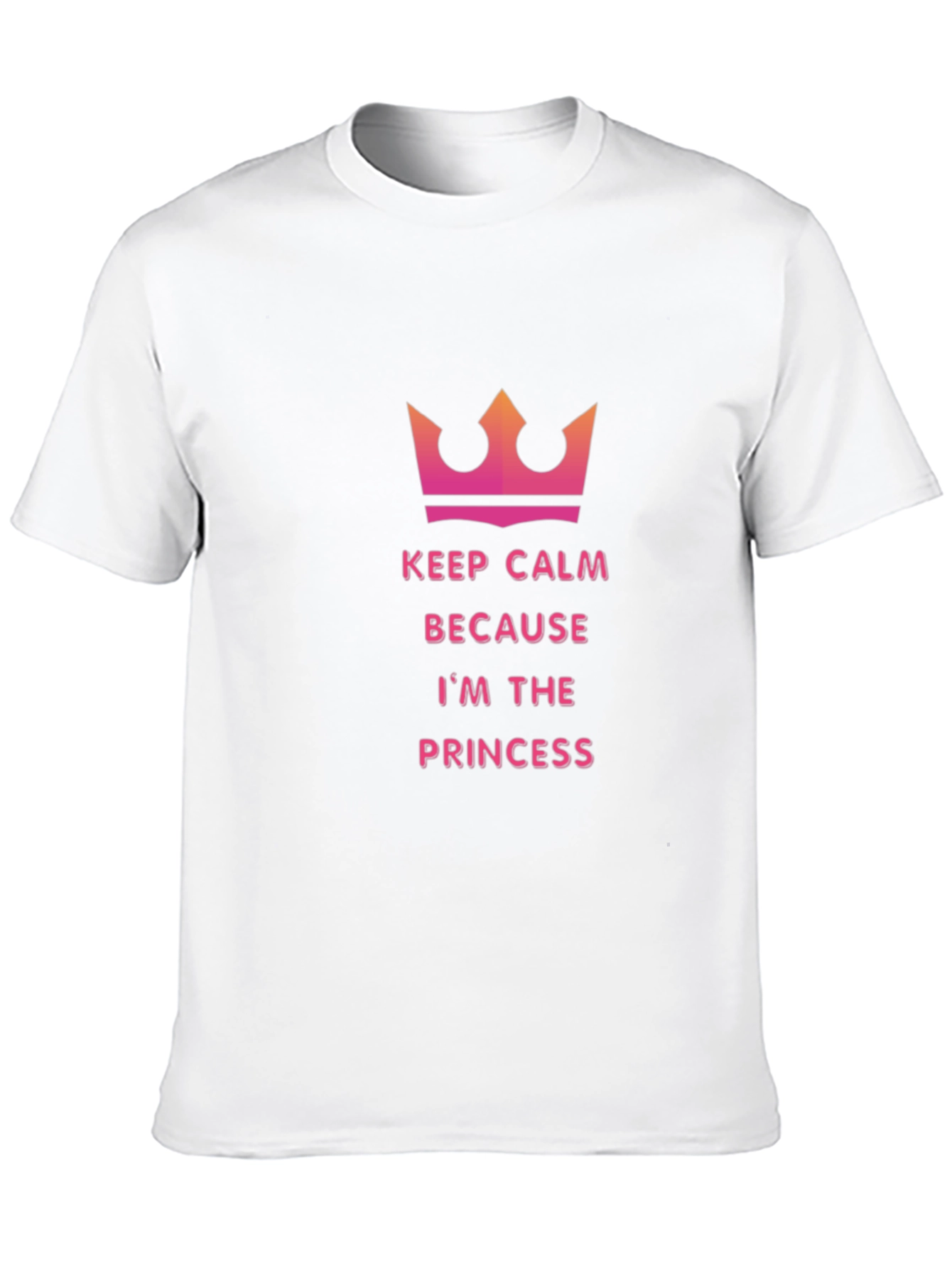 Keep Calm Princess Tee - Black Cotton T-Shirt