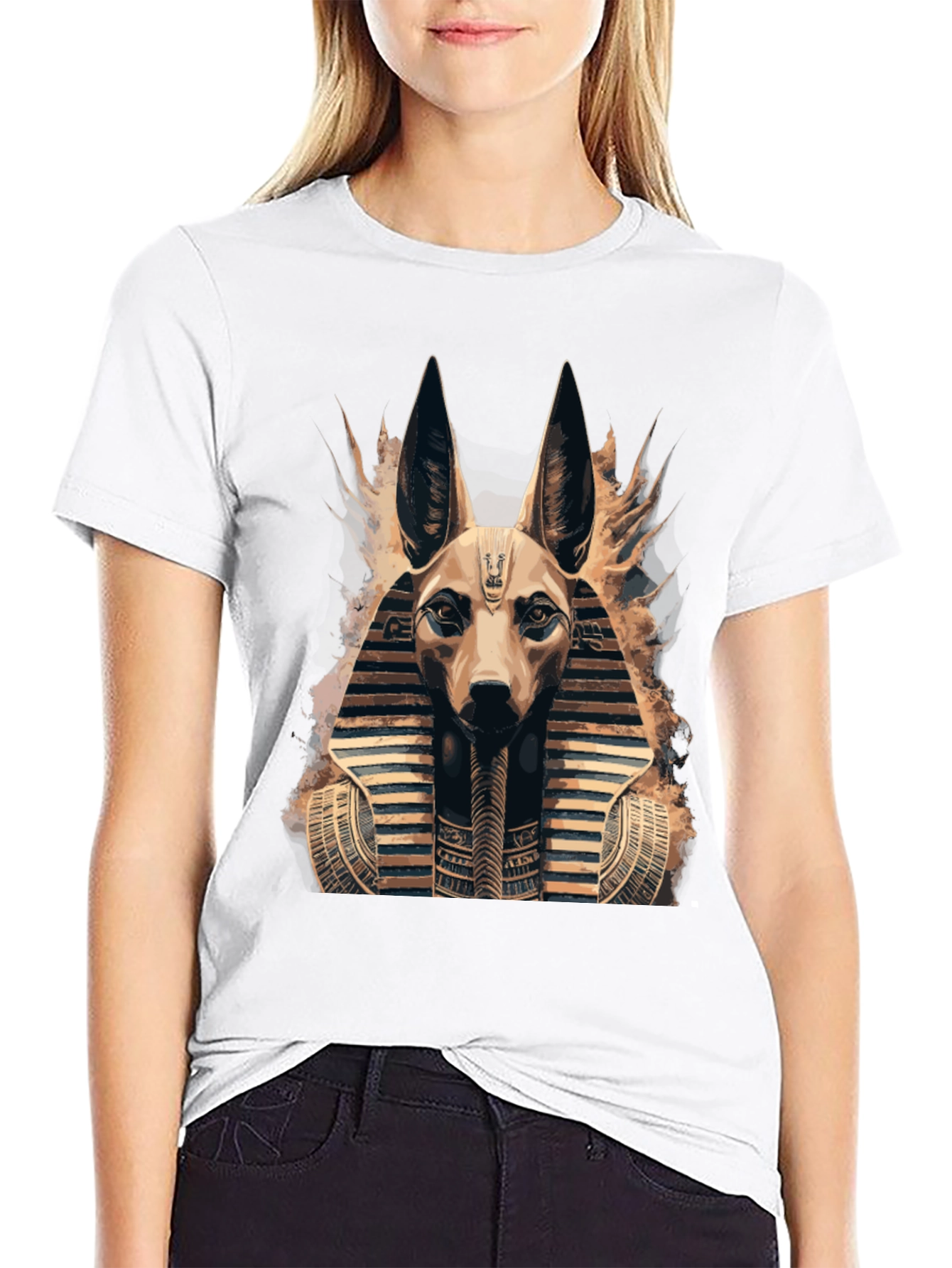 Anubis Graphic Tee - Ancient Egypt Style