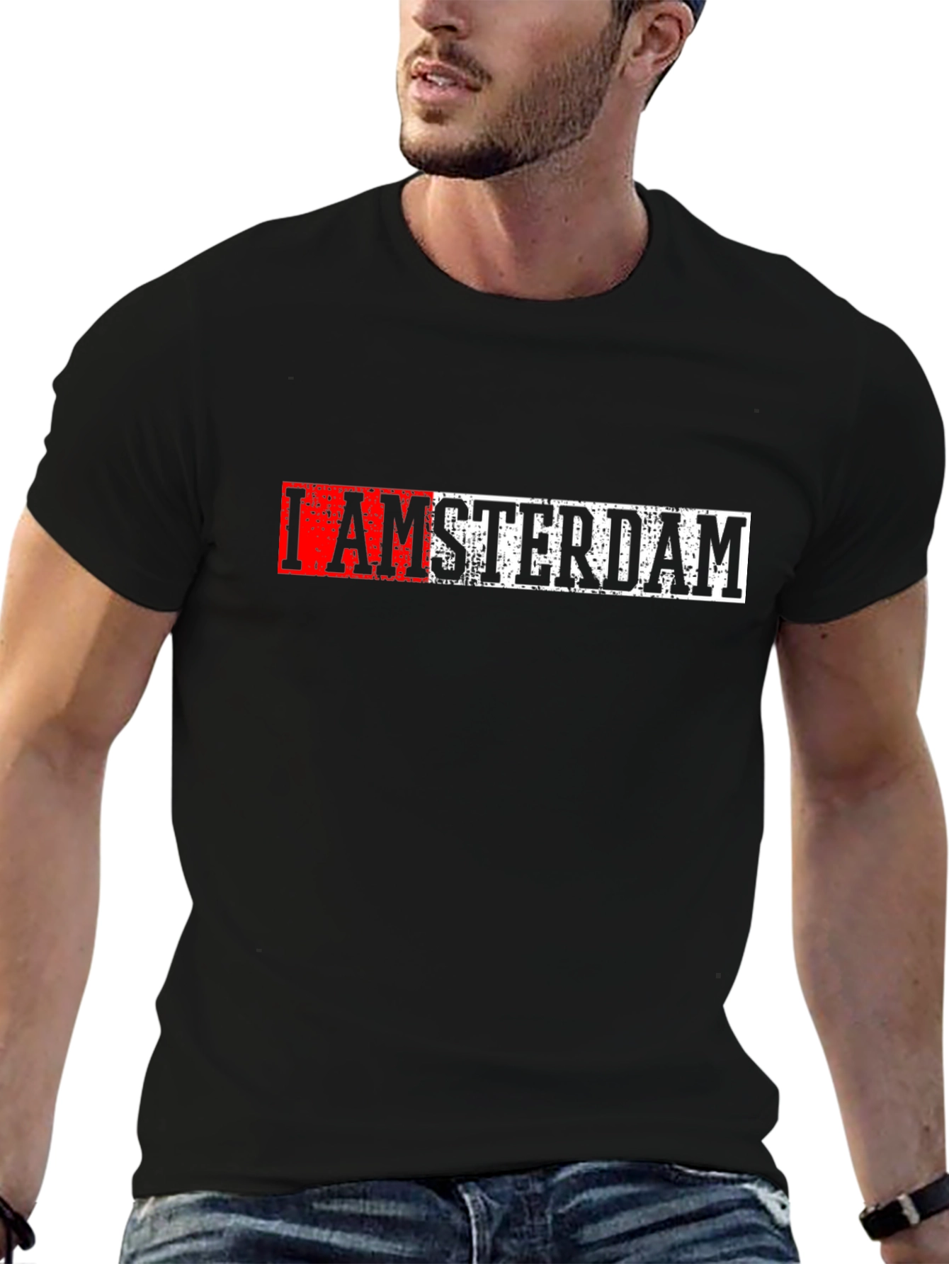 I AMSTERDAM Graphic Print T-Shirt