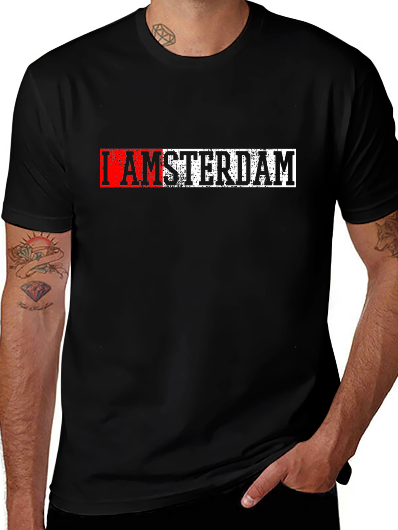 I AMSTERDAM Graphic Print T-Shirt