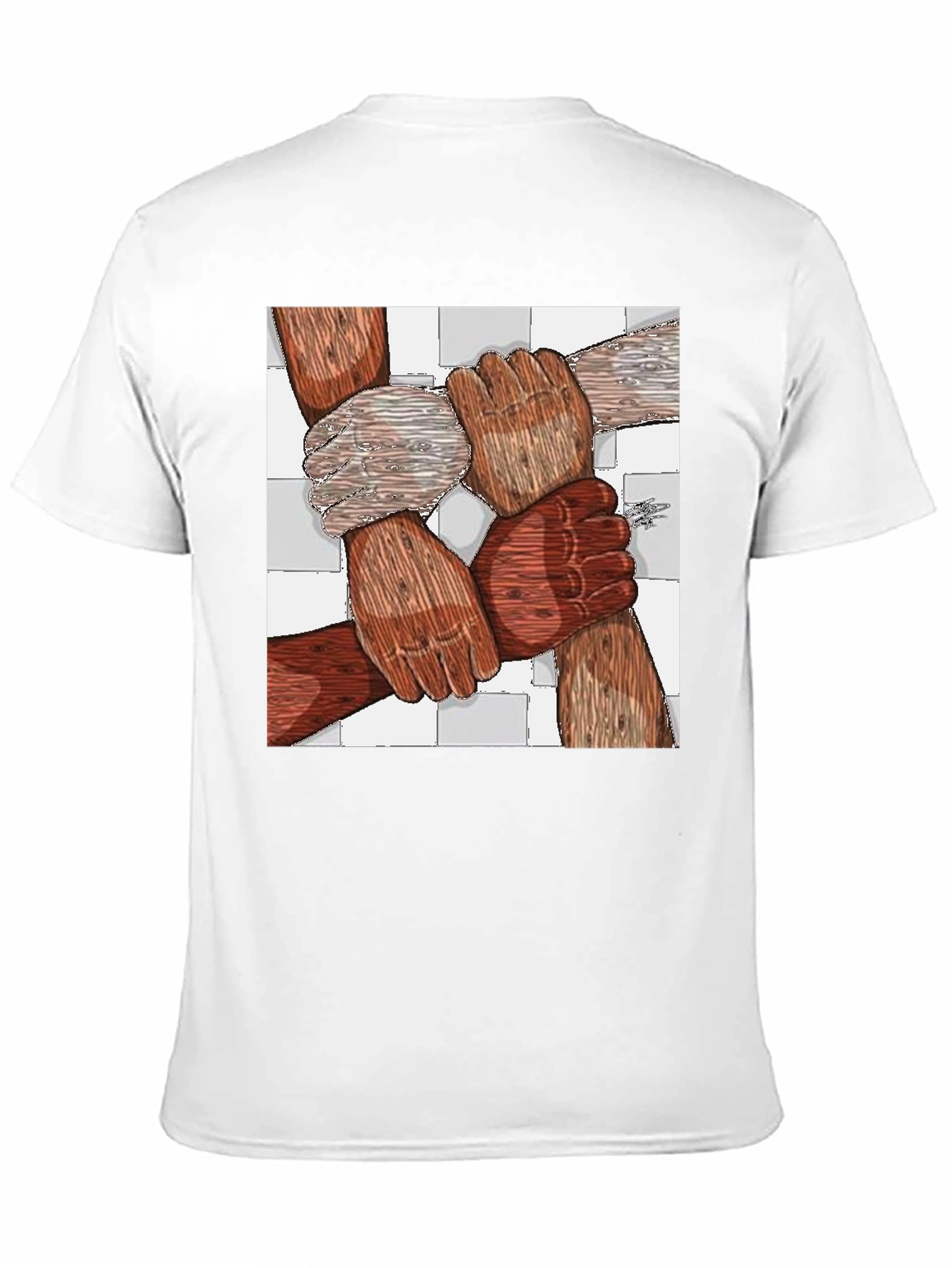 Unity Tee - Diverse Hands United Graphic Print