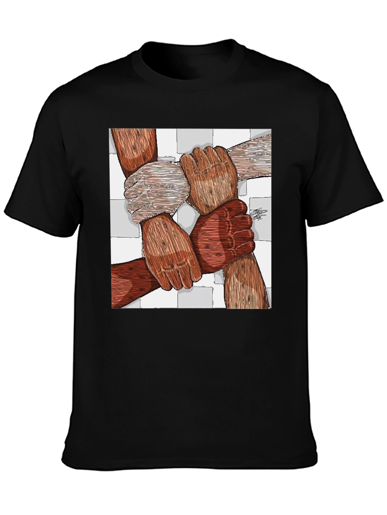 Unity Tee - Diverse Hands United Graphic Print