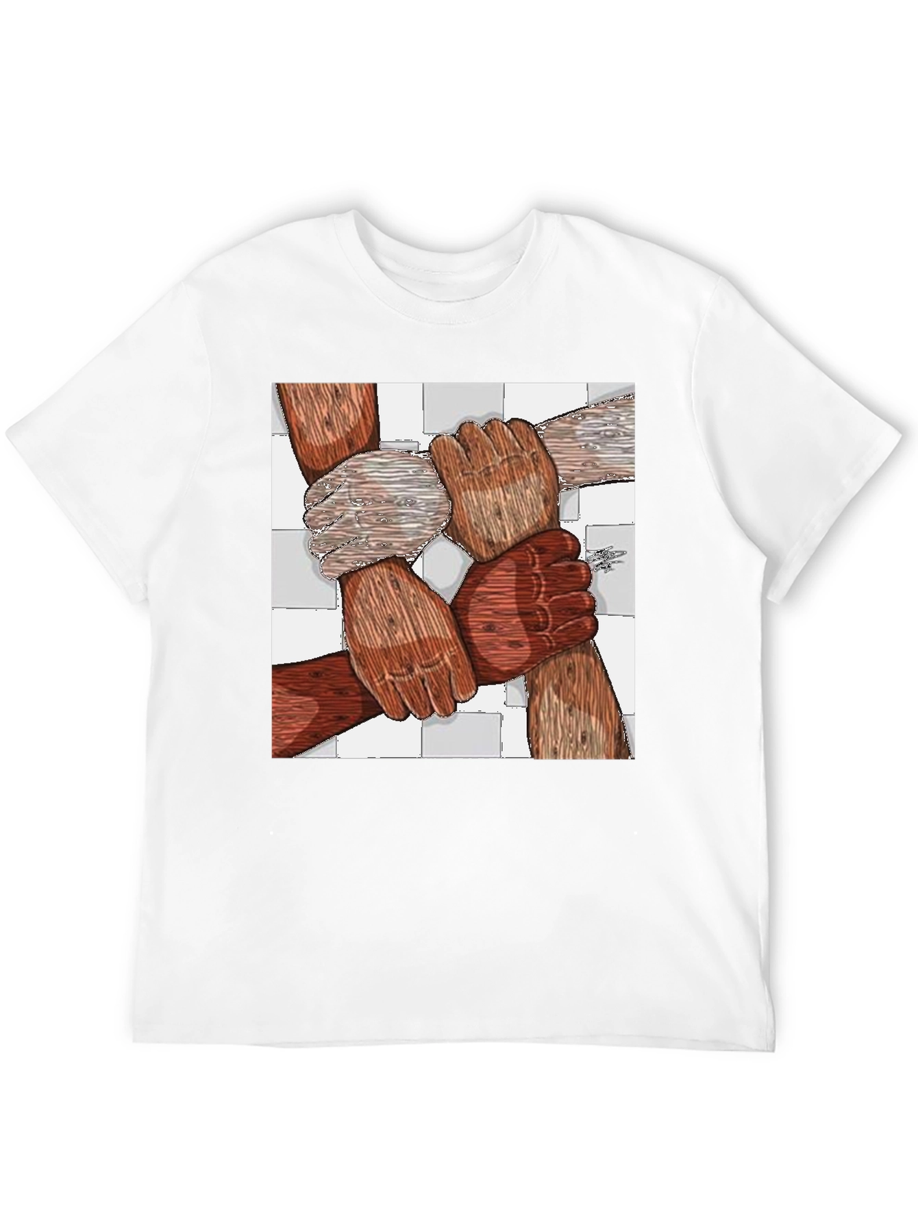 Unity Tee - Diverse Hands United Graphic Print