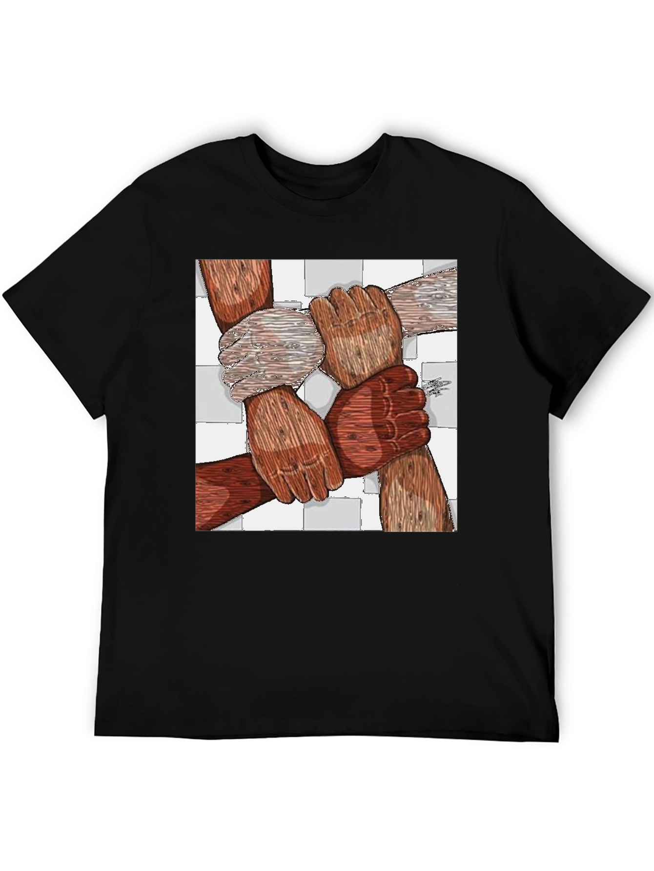 Unity Tee - Diverse Hands United Graphic Print