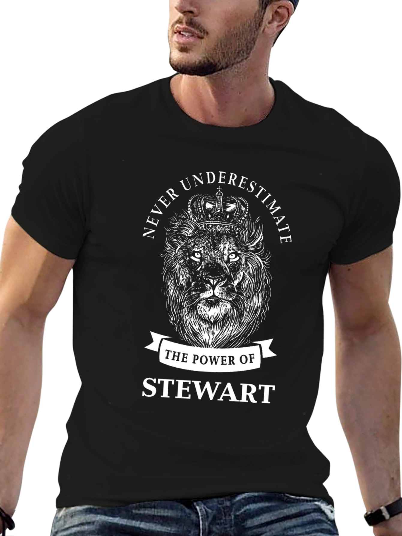Never Underestimate Stewart Lion T-Shirt