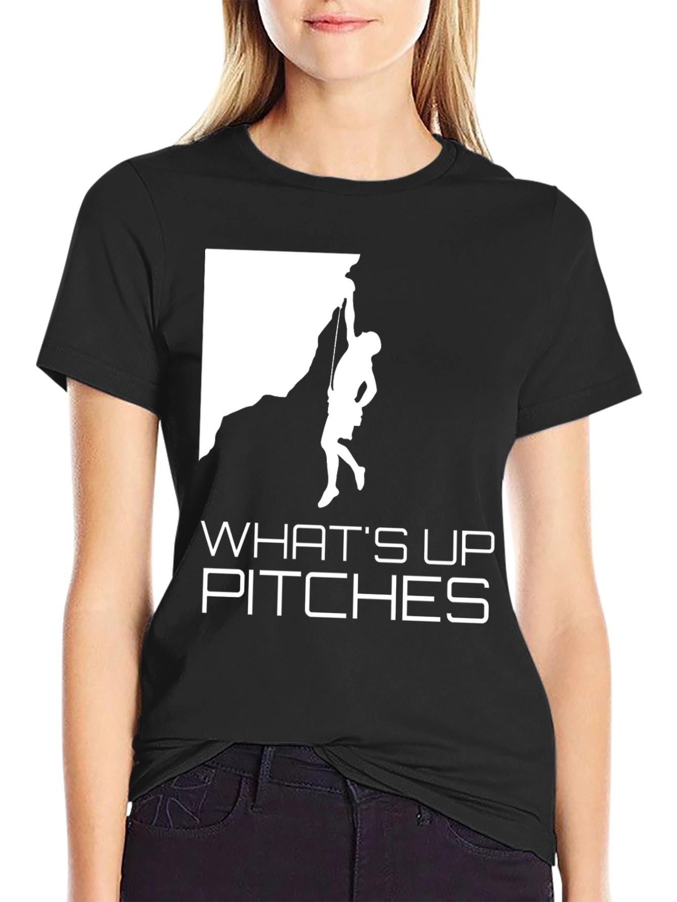 Whats Up Pitches Climbing T-Shirt